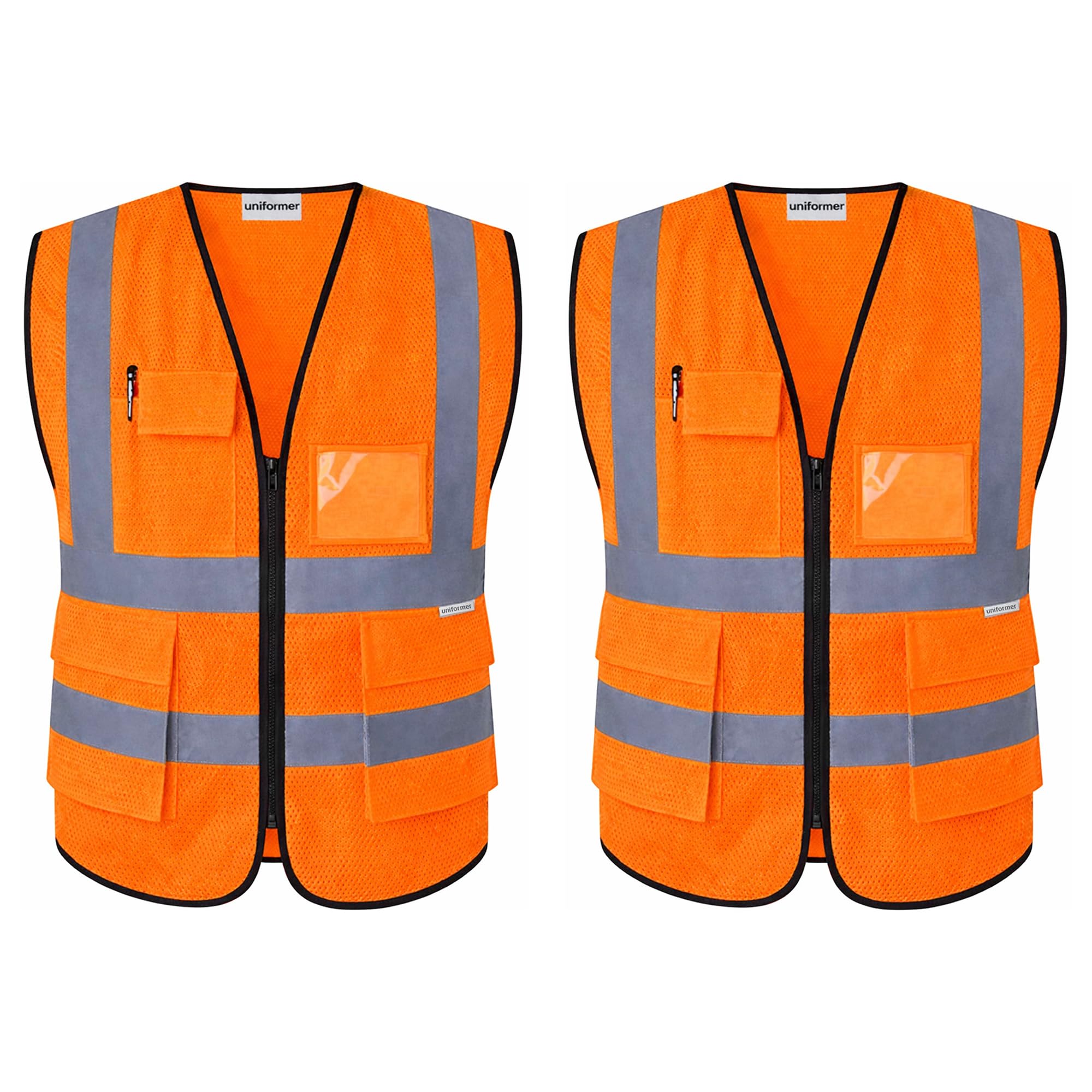 uniformer Premium Safety Jacket for Men and Women | Reflective High Visibility | Ideal Unisex Safety Jacket for Civil Engineer | Used in Airport, Construction, Traffic-picture-25