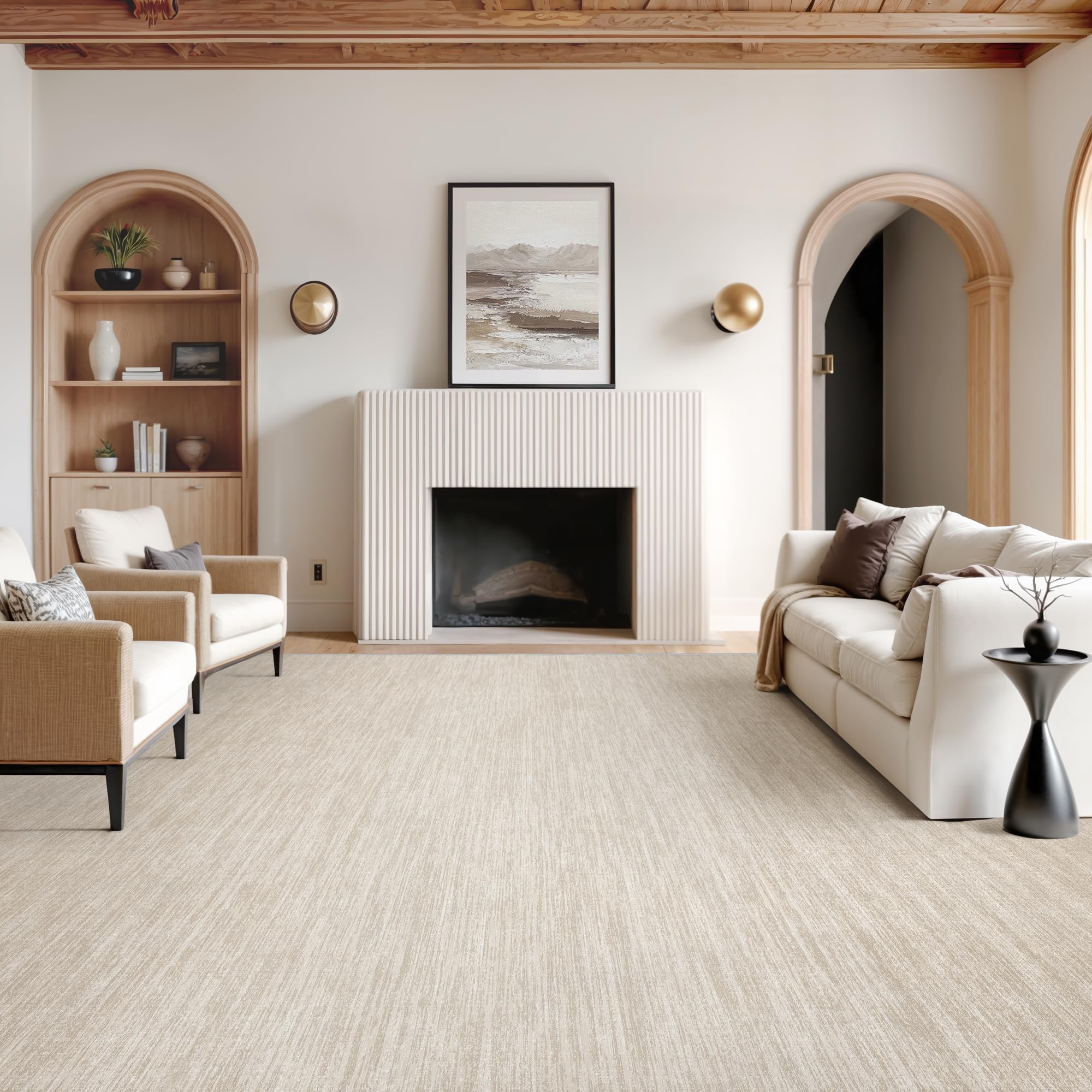 Valenrug Washable Rug 6x9 - Stain Resistant 6x9 Area Rugs for Living Room, Non Slip Backing Rugs for Bedroom, Folable Gradient Printed Machine