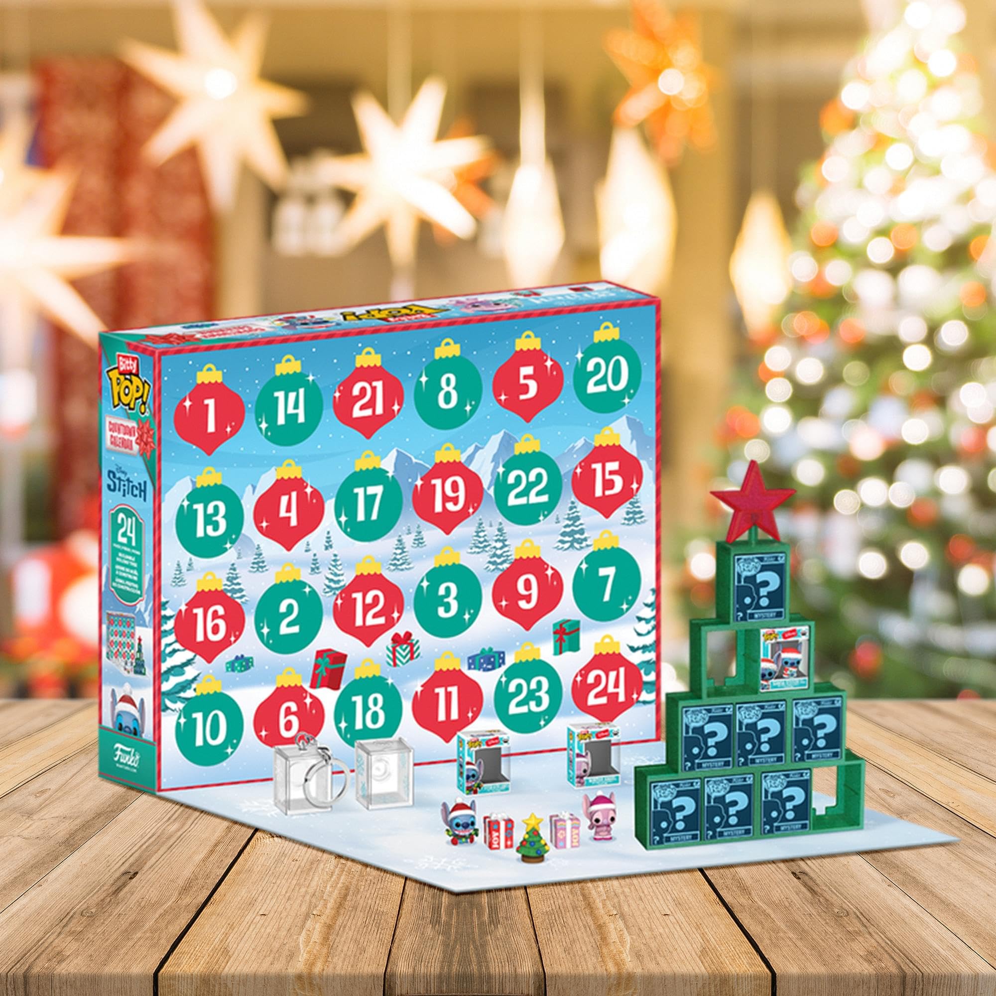 Funko Bitty Pop! Countdown Calendar: Lilo & Stitch Holiday, Advent Calendar, 24 Days of Surprise - Image 2