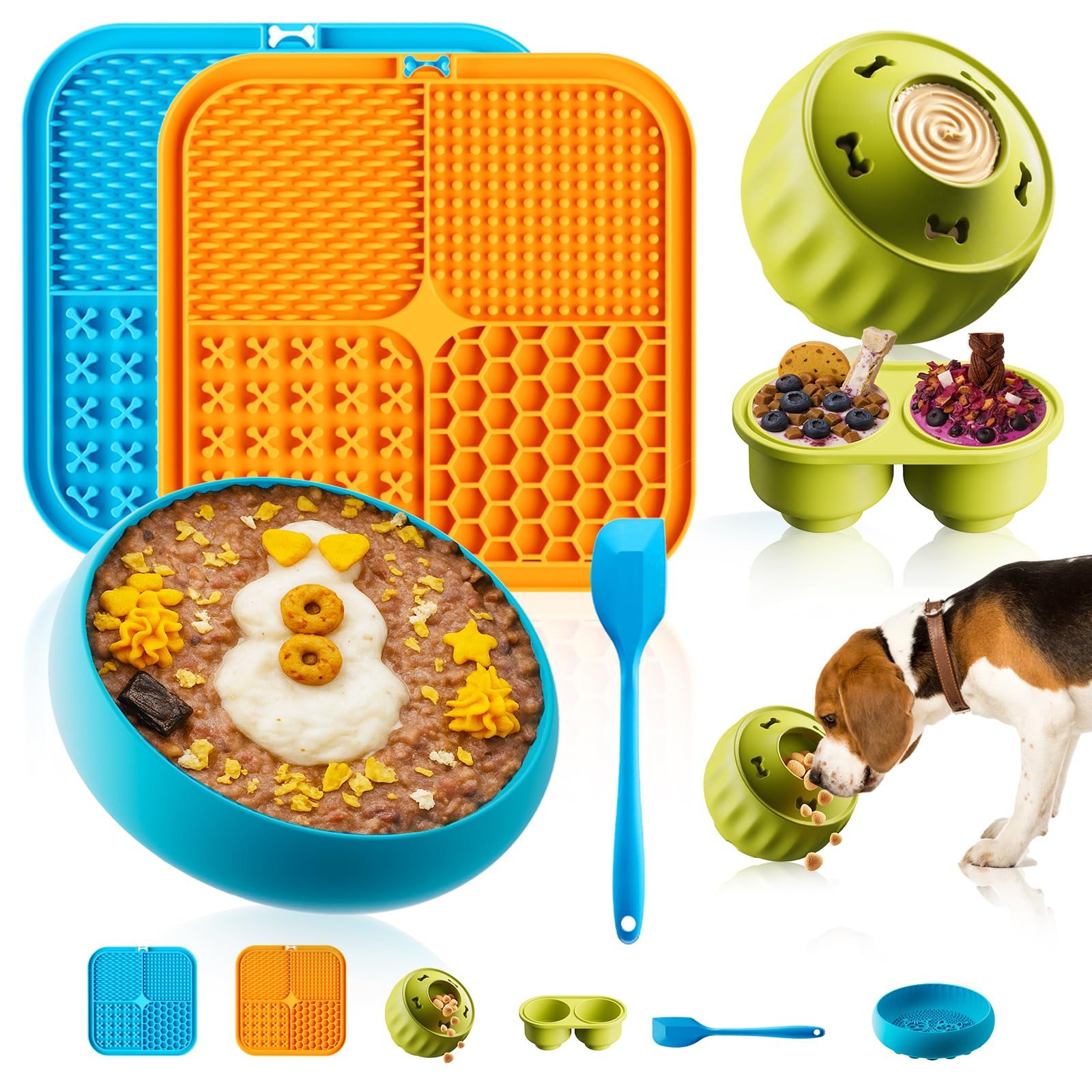 Amazon.com: FOXMM 6-in-1 Dog Enrichment Toys Set - Lick Mat, Ball