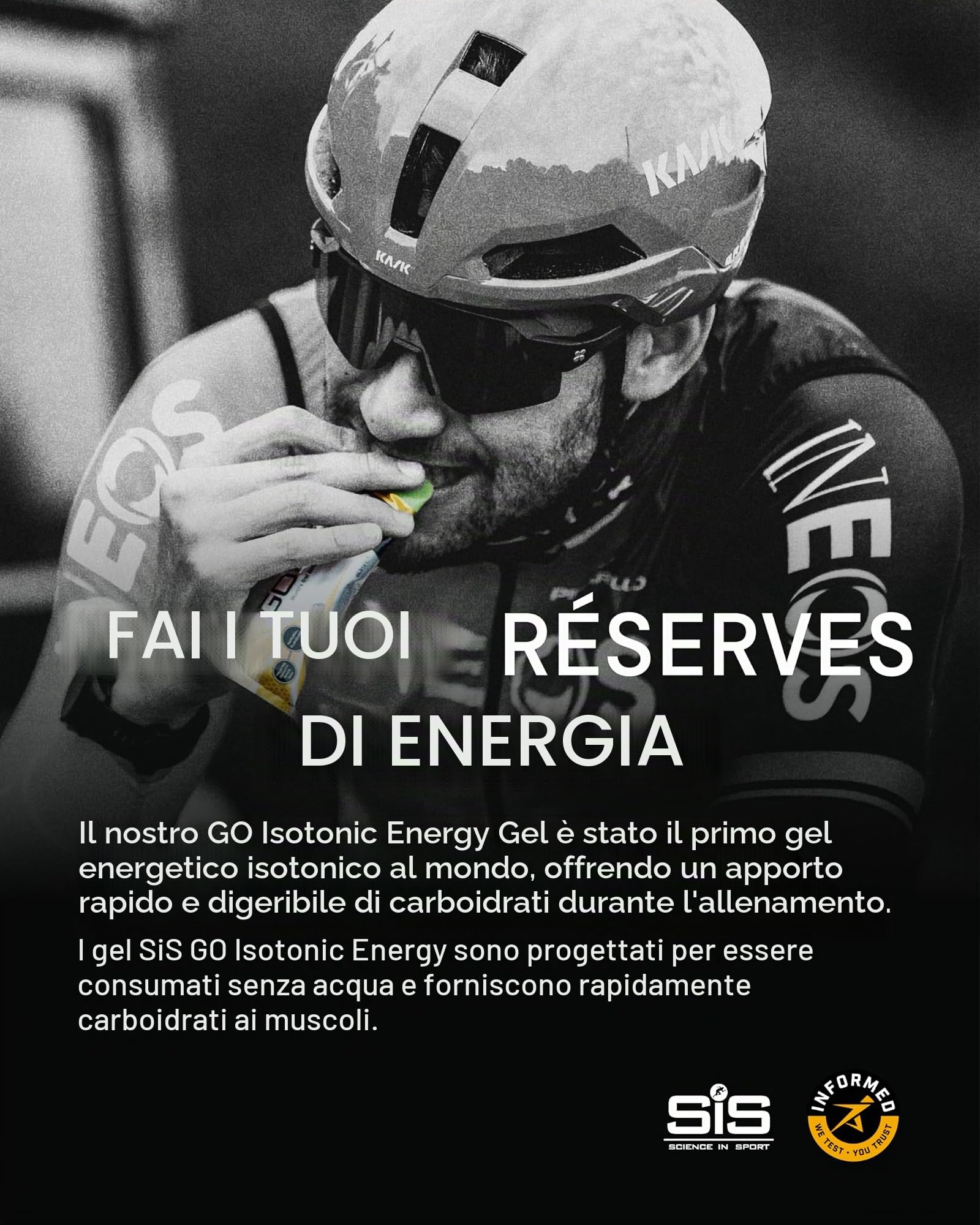 Science in Sport GO Isotonic Energy Gel 30 x 60ml Tropicale, Vegano - Gel energetico con 22g di carboidrati, Ottima fonte di energia, Alternativa ideale alle bevande isotomiche