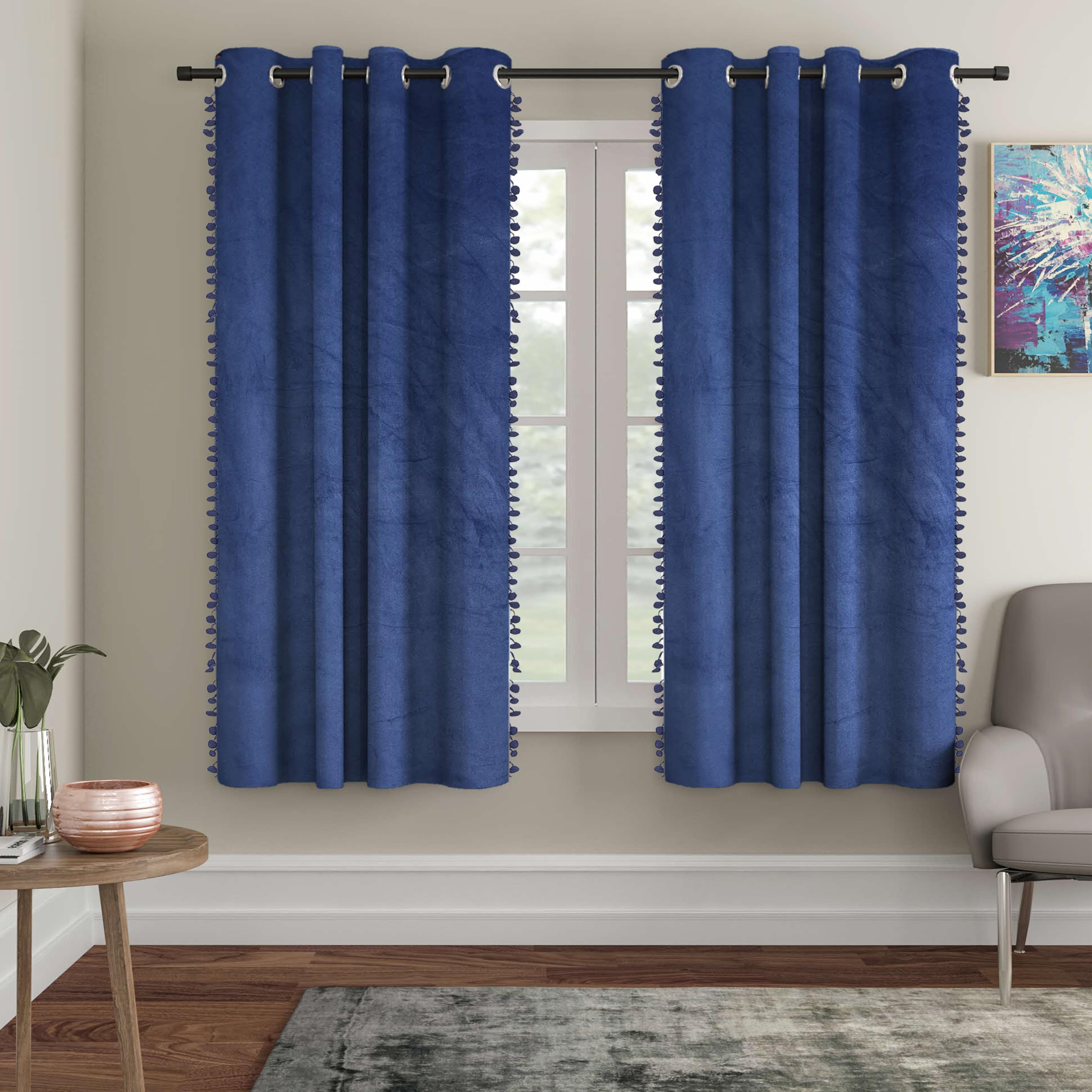 STITCHNEST Floréa Curtains - Room Darkening & Privacy -8