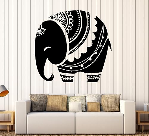 Large Vinyl Wall Decal Baby Elephant Animal Kids Room Stickers Mural (ig4364) Grey