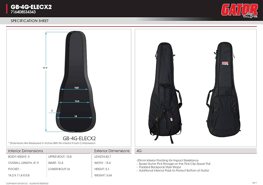 ギター本体と持ち運び便利なカバー付き Kavaborg Case Saddle / ケースサドル ギター ハードケース