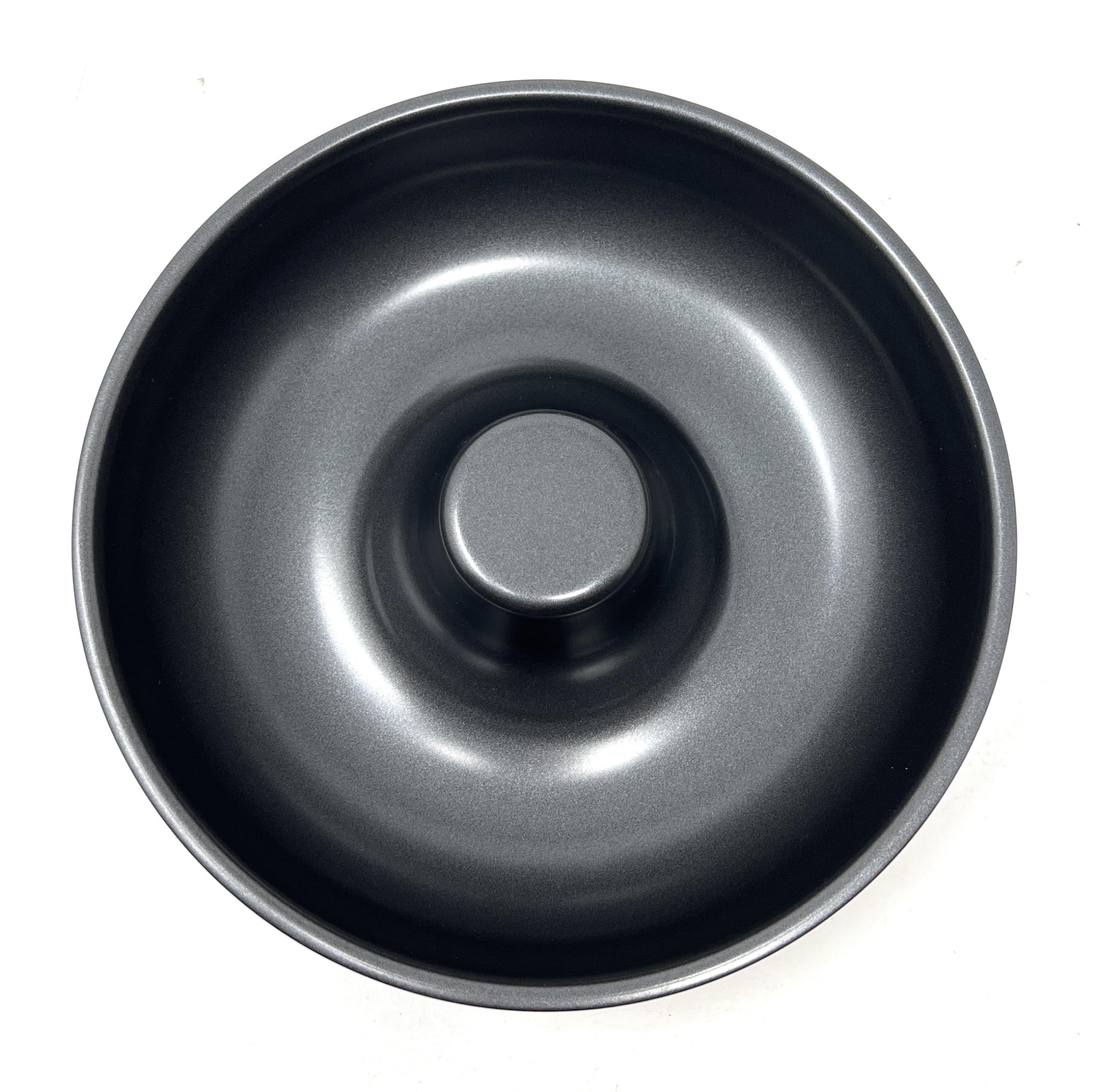 Stampo Ciambella Antiaderente con Tubo - Teglia Ciambellone - Stampo per Torte - Teglia Ciambella da Forno in Acciaio con Rivestimento Antiaderente - 21 cm