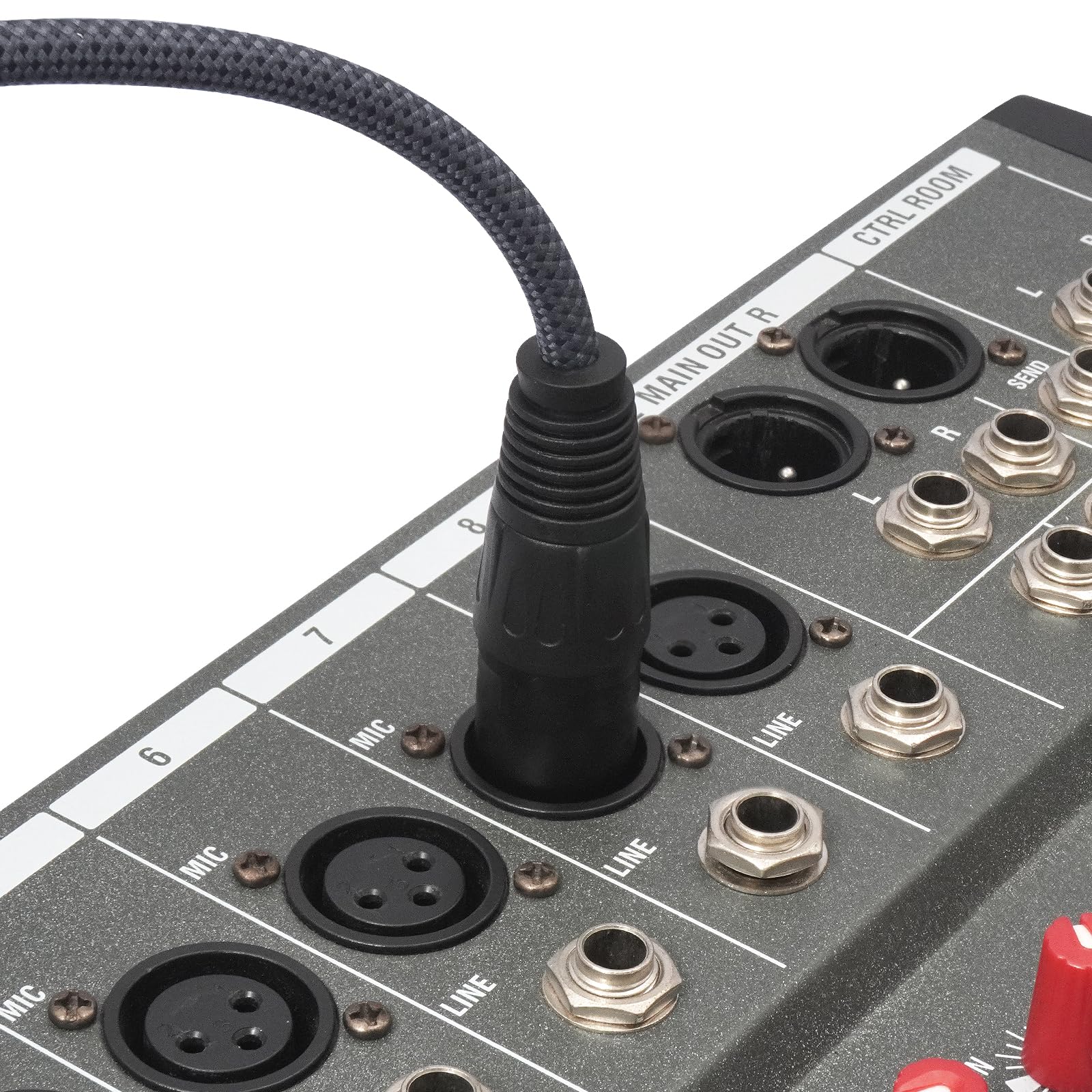 2 Stück 1/4 TRS Stecker auf 3-poligen XLR Mael Auido Kabel, 6,35 mm TRS auf XLR Stecker, Geflecht, 1/4 Zoll symmetrisches Kabel für Mischpult, Leistungsverstärker, 91 cm