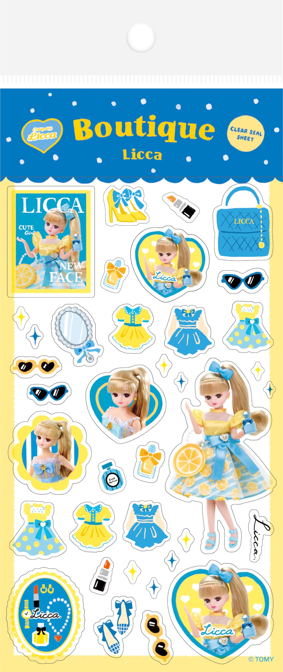 Amazon.co.jp: 古川紙工 リカちゃん 透明シールシート oshigoto Licca