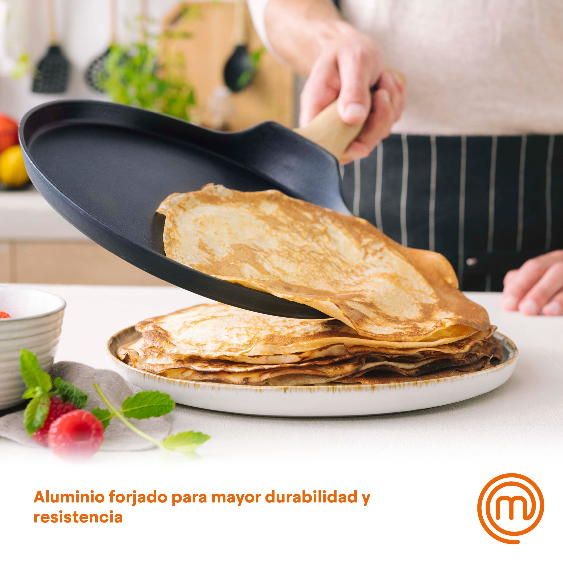 Sartén Crepes Sartén Para Crepes Con Distribuidor De Masa - 20 Cm