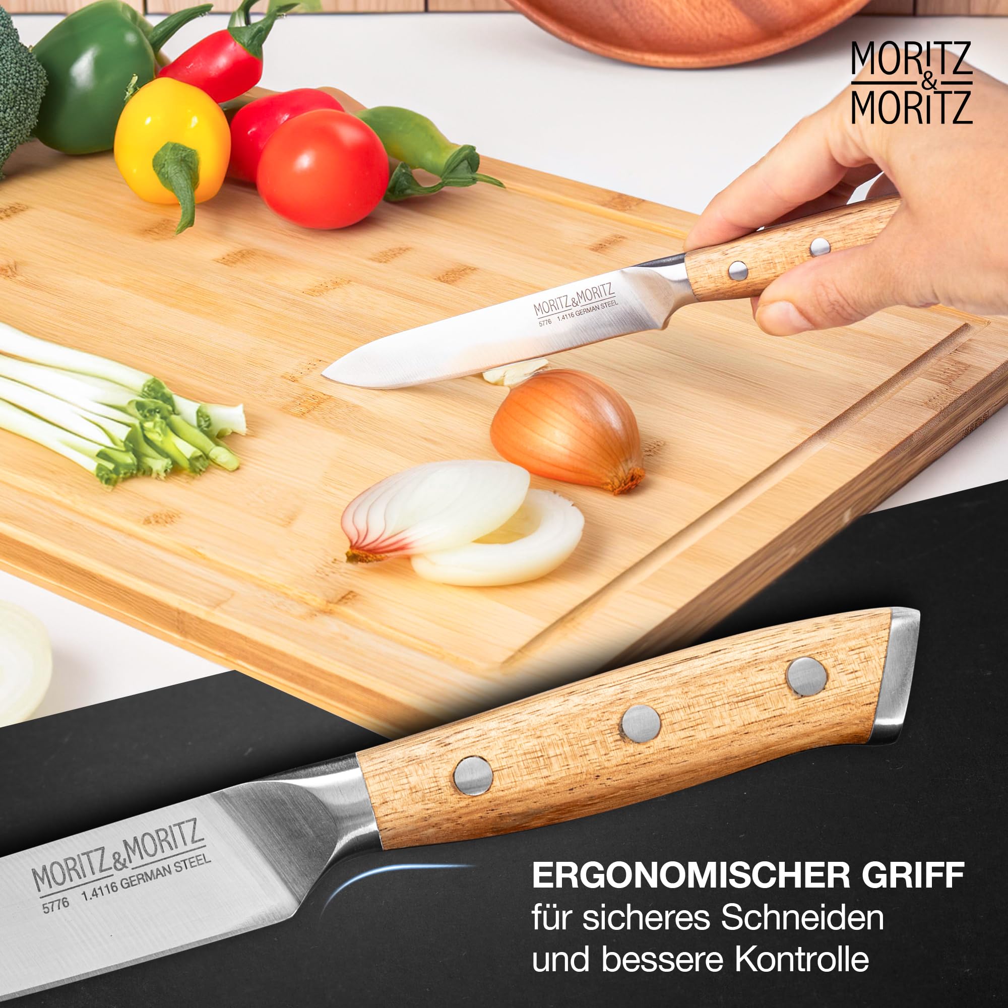 Moritz & Moritz Starter Messerset 3-teilig bestehend aus Universalmesser – Bild 5