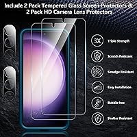 Vista 5 de SPIDERCASE Funda diseñada para Samsung Galaxy S23, [Protección contra caídas de grado militar de 10 pies], Paquete de 2