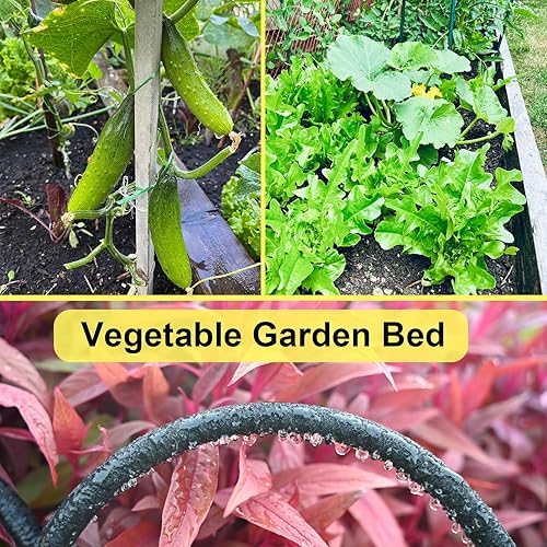 Miniatura 5 de Cuckoo Manguera de remojo de 50 pies con manguera de remojo de 12 pulgada de diámetro con manguera de goma resistente para riego. Ahorra un 70% de