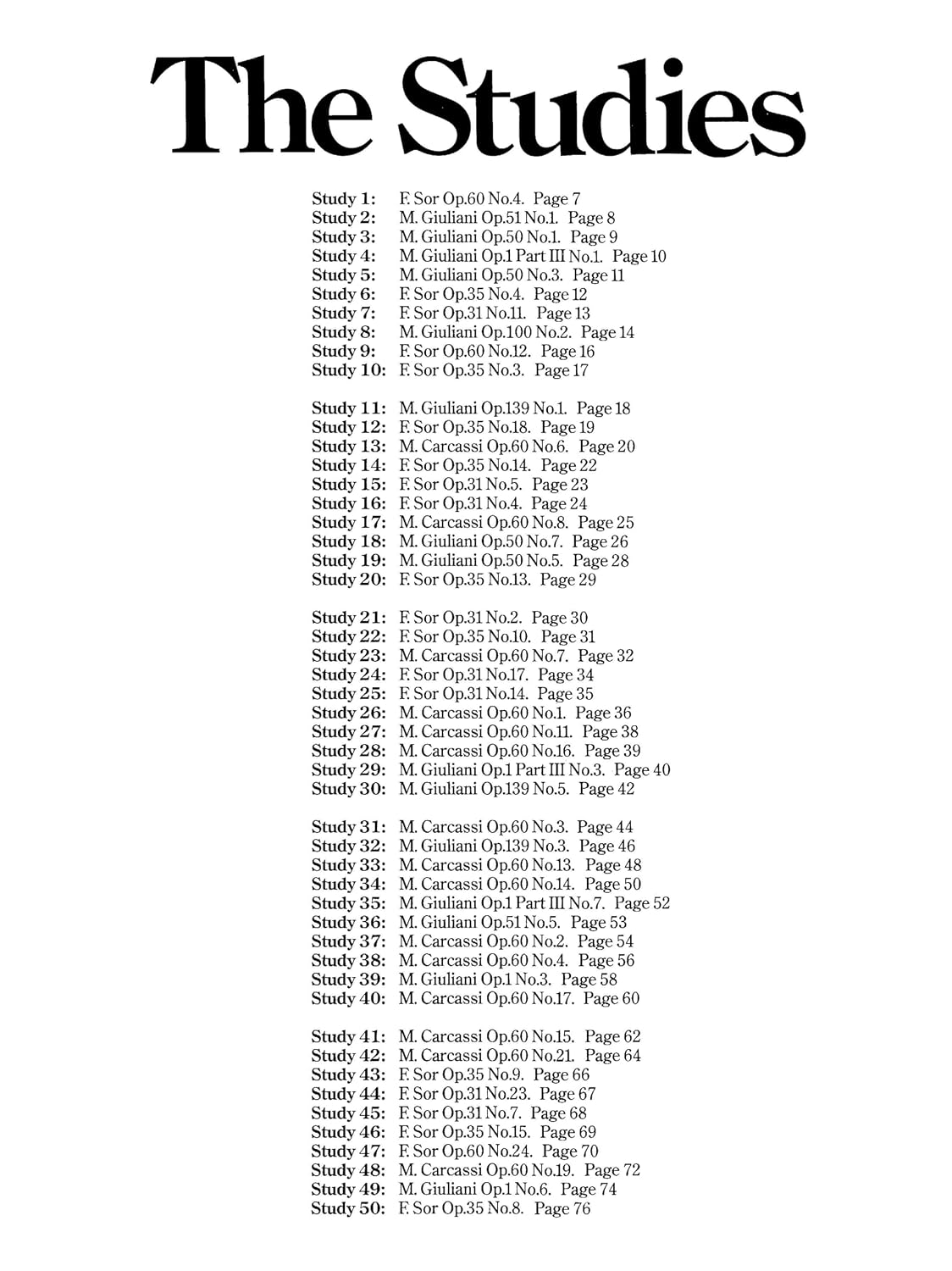 100 Graded Classical Guitar Studies Selected and Graded by Frederick Noad | Essential Guitar Exercises for Developing Technique and Musicality | Classical Sheet Music for Guitarists