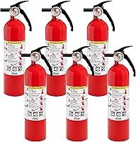 Kidde 1A10BC Multi-Purpose Fire Extinguishers 6-Pack: Home, Office, Dorm Protection Against A, B, C Fires