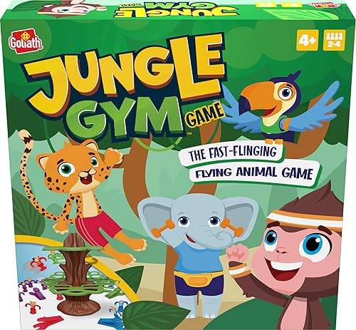 Goliath Jungle Gym Game - Juego de animales voladores de rápido lanzamiento, a partir de 4 años, 2 a 4 jugadores