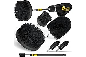 Holikme 6-Pack Drill Brush Power Scrubber Cleaning Brush Attachment Set