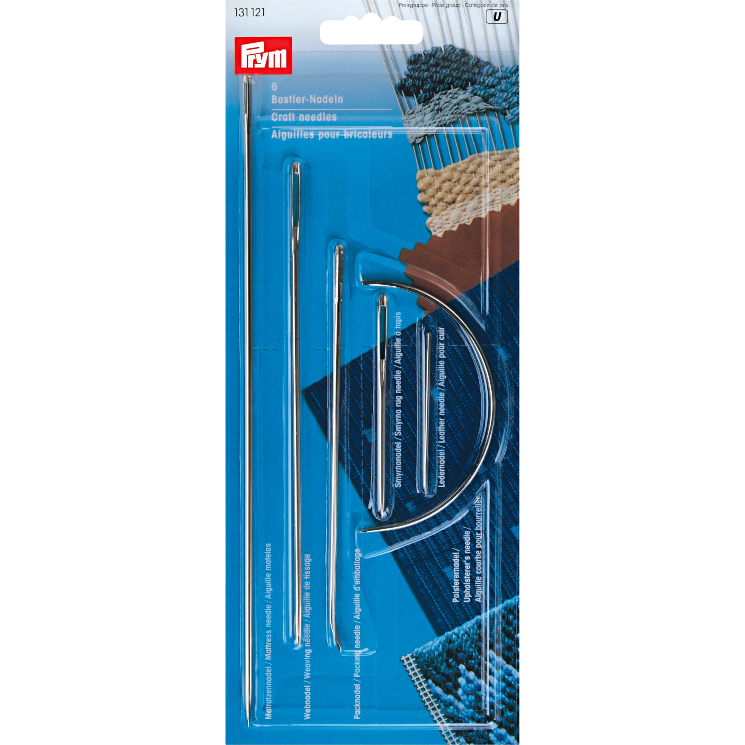 Brunner Prym - Prym Assorted Silver Craft Needles - 6 Pieces