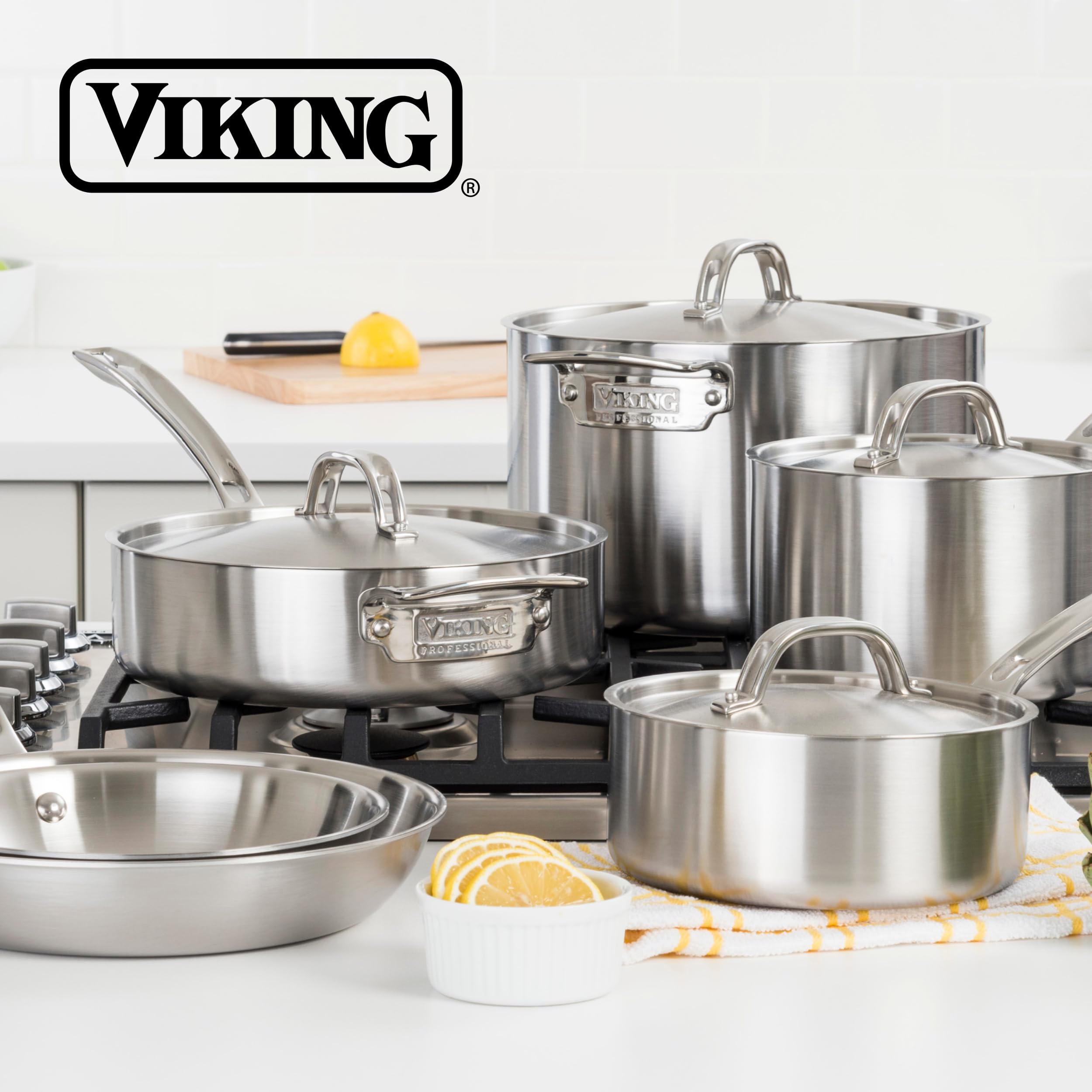 Amazon.com: Viking 3-Ply Pots and Pans Set, 13 Piece Stainless