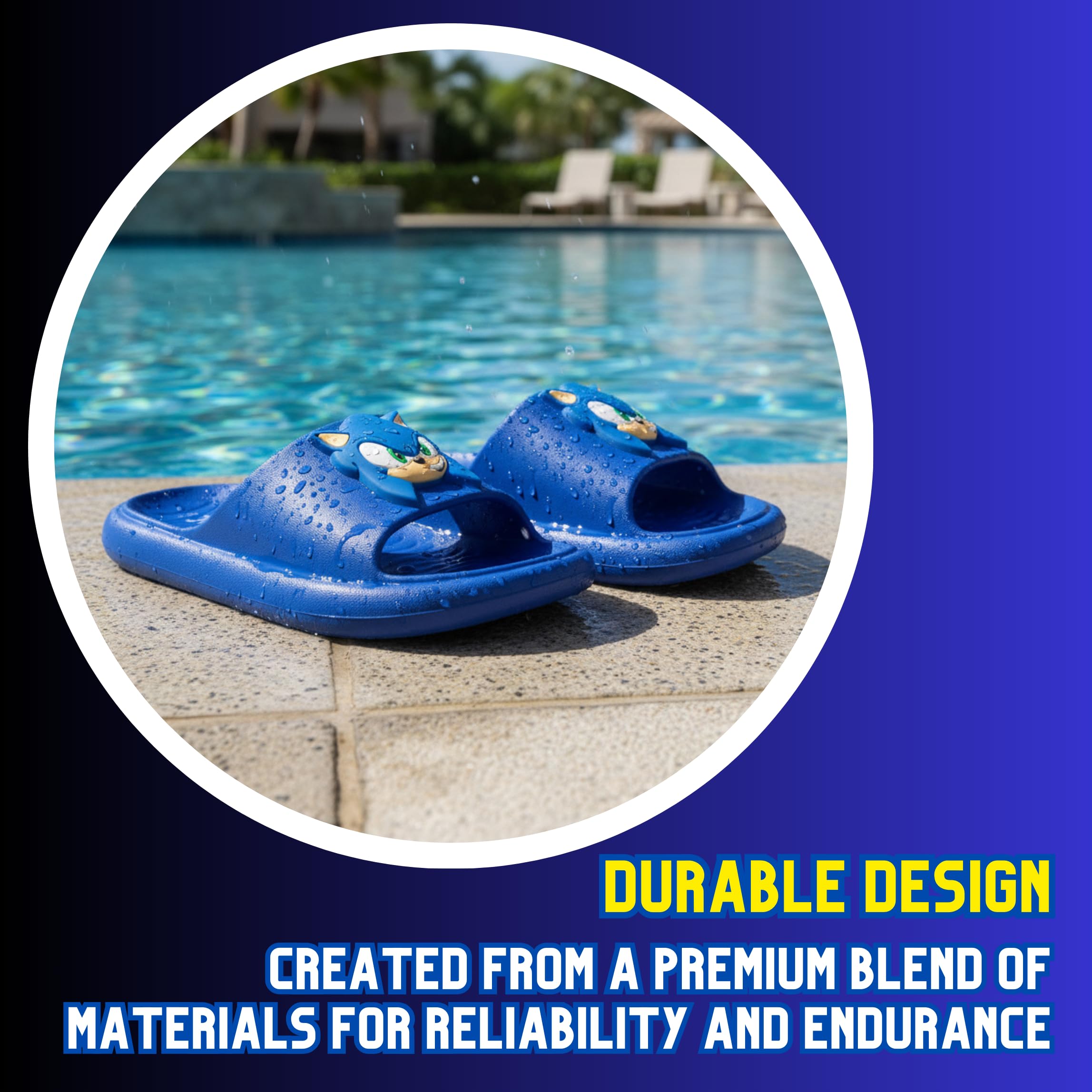 Sonic The Hedgehog Sandalias para Niños, Sandalias de Verano, Regalo Niños, Tallas EU 26 a 33