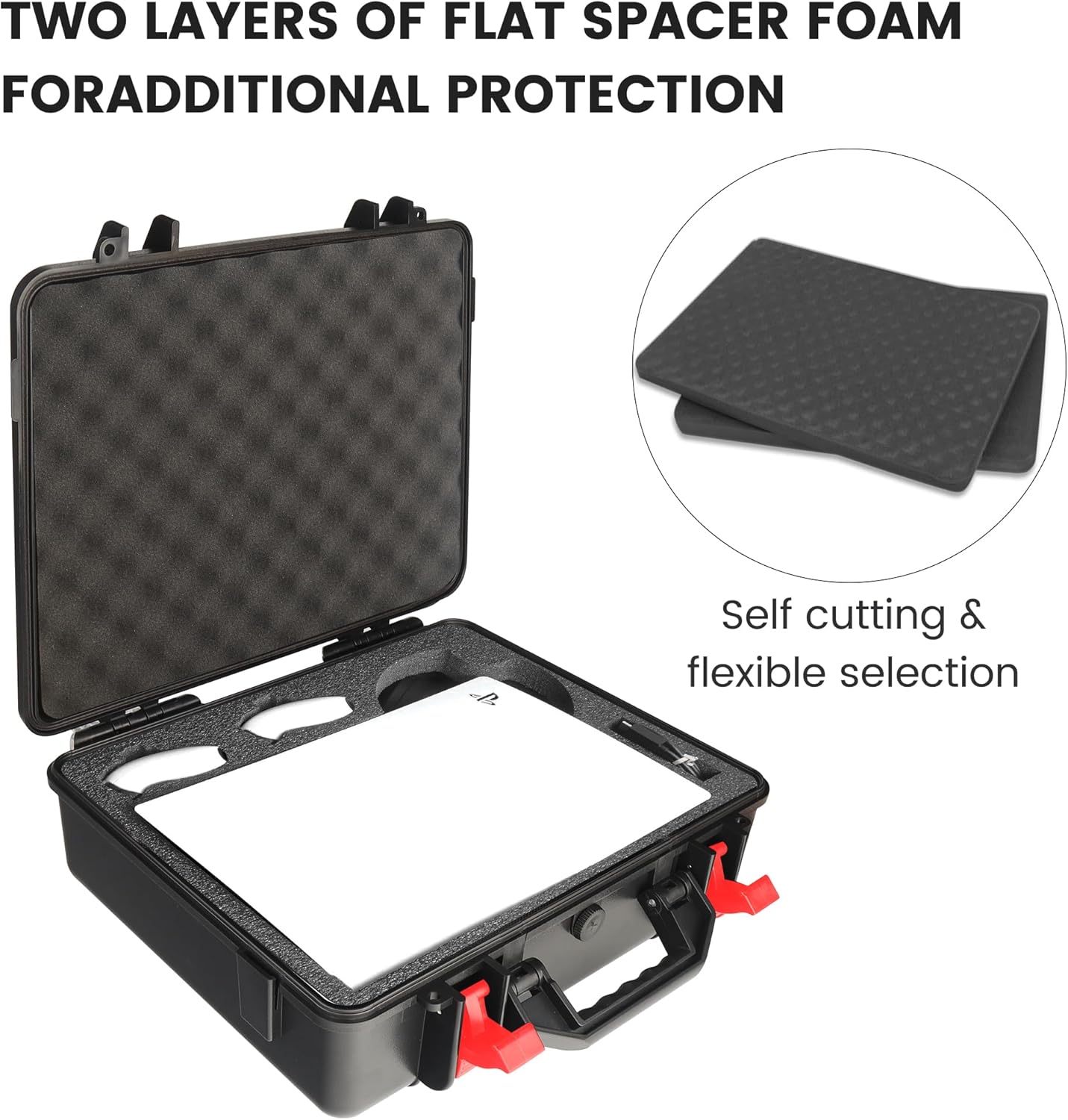 Hard Case for Starlink Mini,with Dual Layer Customizable Shock-Absorbing Foam Interior & Water Proof Grade IP67,Waterproof Travel Case Perfectly Protection of Starlink Mini Equipments
