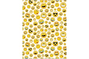 Creative Converting 329374 Show Your Emojions Plastic Photo Backdrop