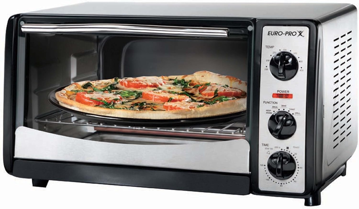 EuroPro TO251 Convection 6Slice Toaster Oven with Pizza Pan Amazon