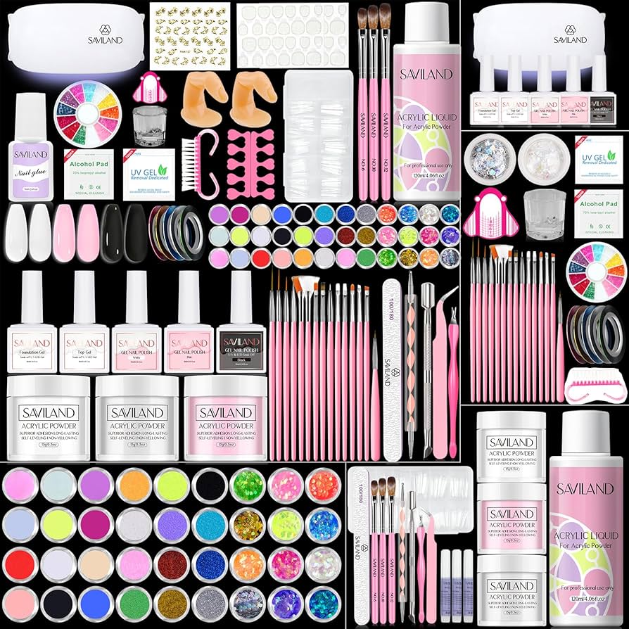 Amazon.com: SAVILAND Acrylic Nail Kit with Everything: Nails Kit