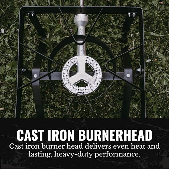 GasOne High Pressure Cast-Iron Burner Head with Brass Fitting Orifice (50250.0)