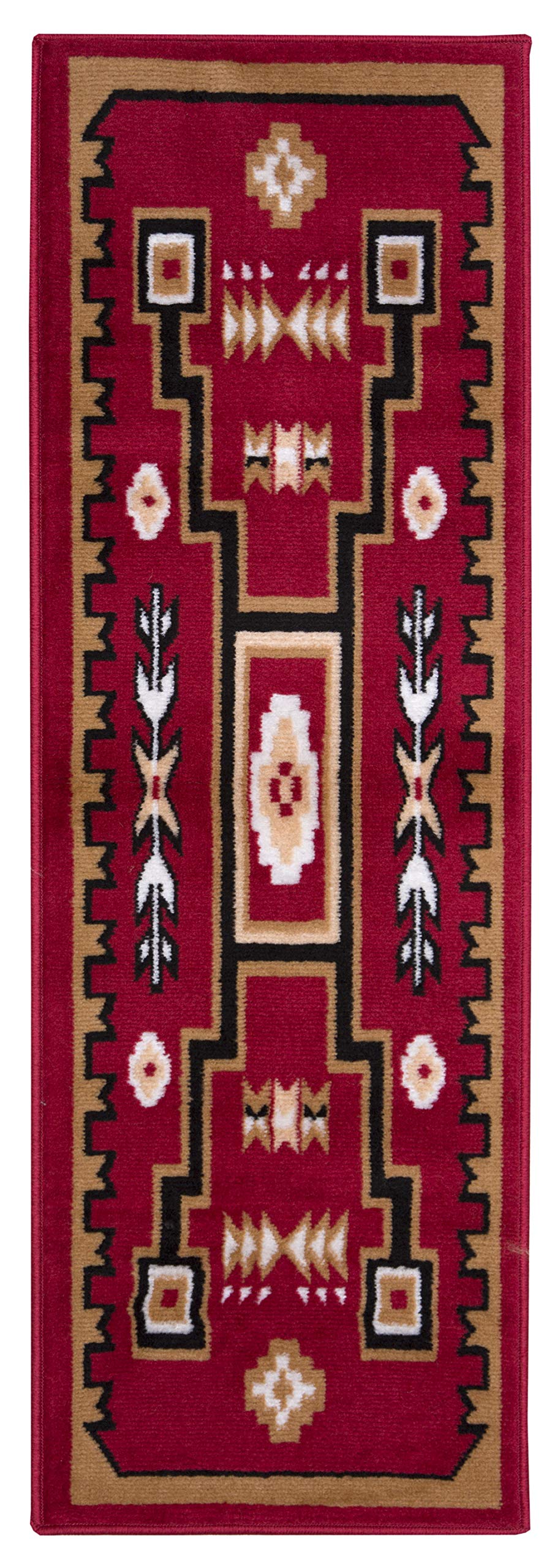 Carpet Galore Stylish Modern Design Bedside Runner Carpet Carpet for Home Red Color Available Size :- 50 x 150 cm (1.6 x 5 Feet)