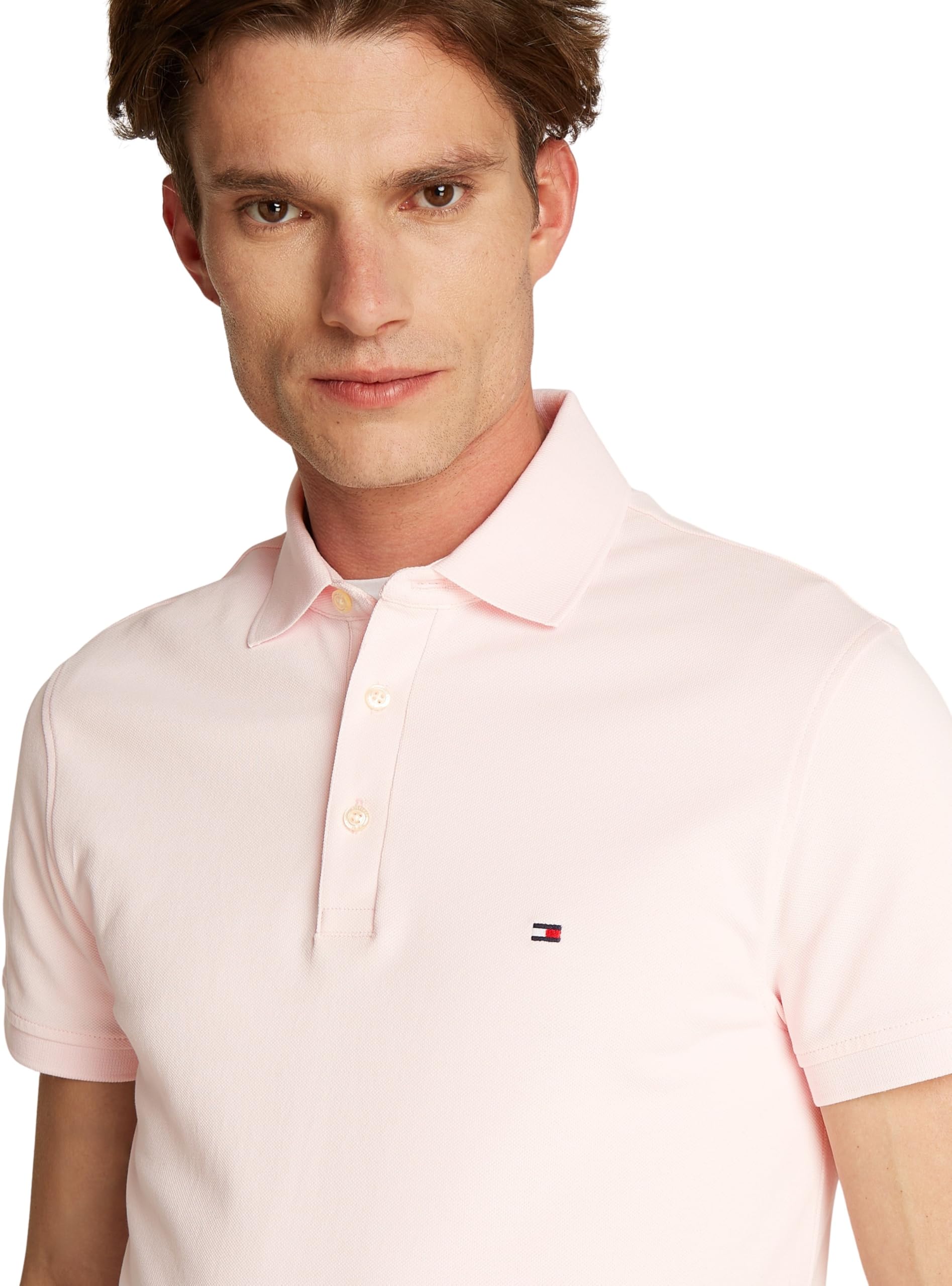 Tommy Hilfiger Uomo Maglietta Polo Maniche Corte 1985 Slim Fit
