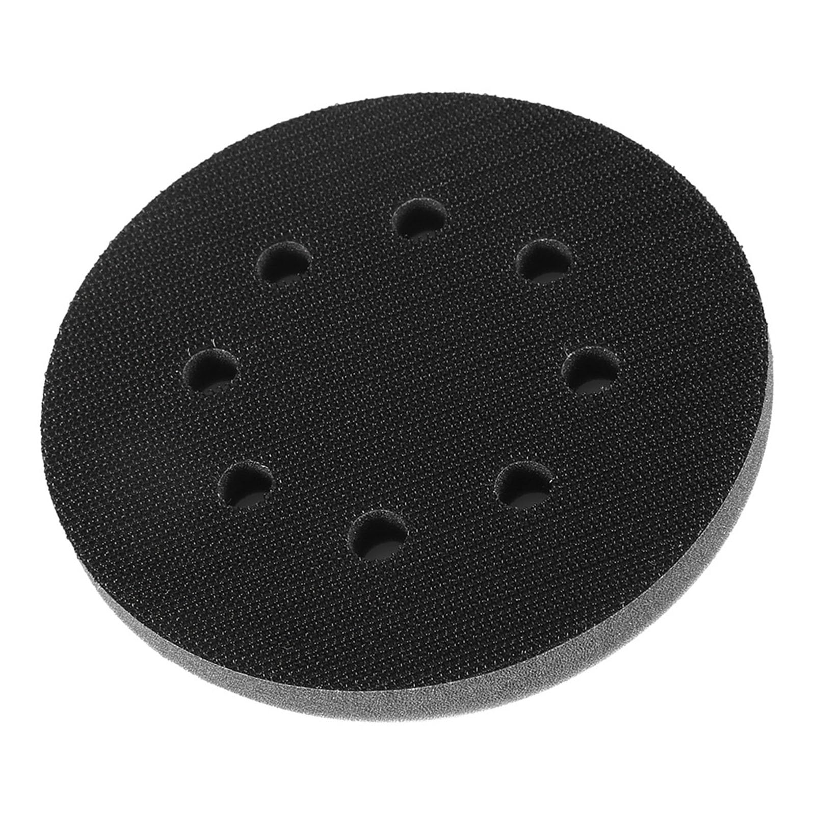 Soft Sanding Interface Cushion Pad 125mm Diameter with Sponge Buffer for Vibration Reduction and Noise Control Compatible with Sanding and Polishing Machines (5 inches and 5 holes) (5 inches and 6