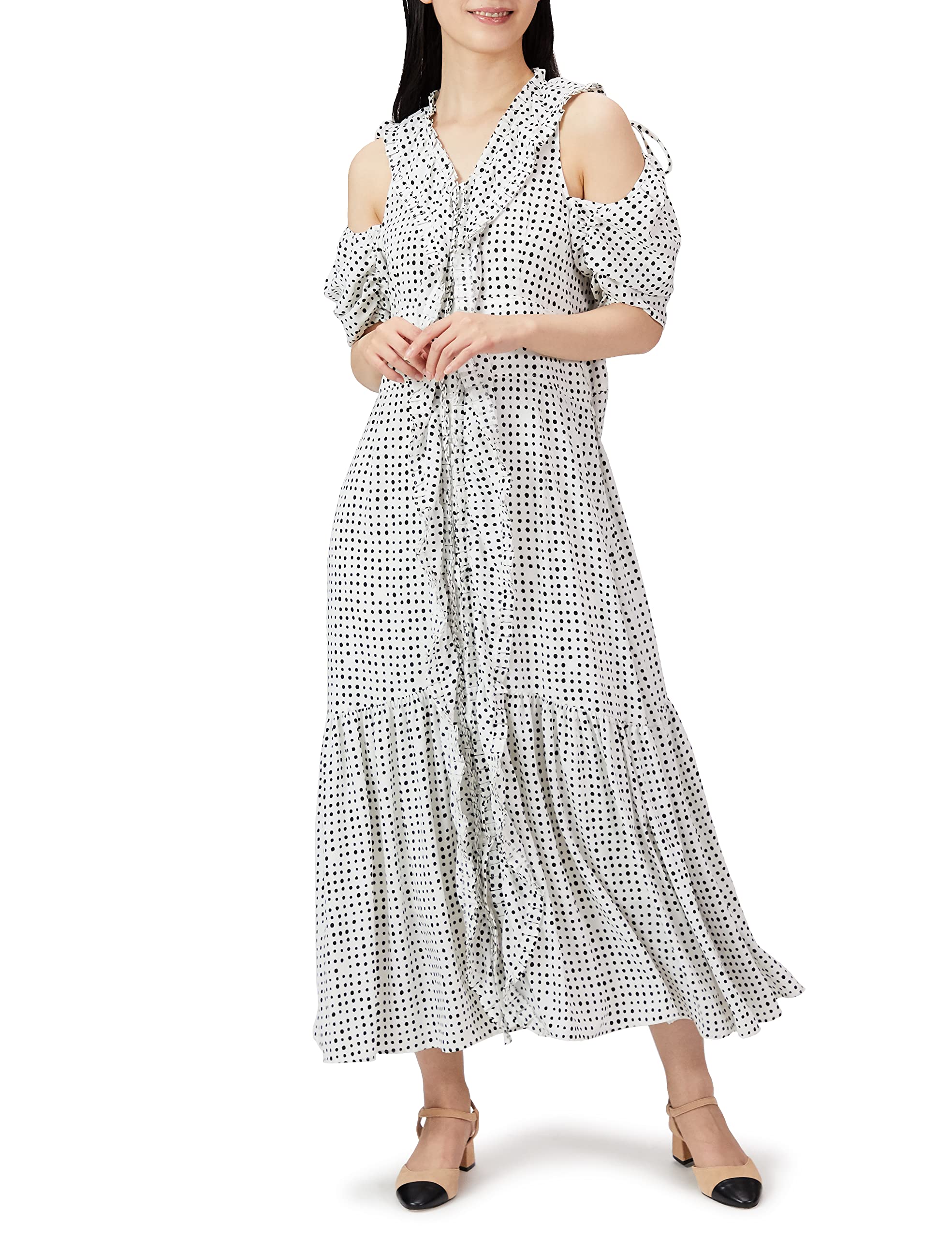 ふおう Amazon.co.jp: [スナイデル] フリルオーバーワンピ SWFO221151