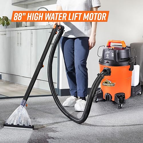 Vista 7 de Armor All 6-Gallon* 5.5 Peak HP† 3-in-1 Wet/Dry/Upholstery Shampoo Vacuum Cleaner – VK609PFR 0901