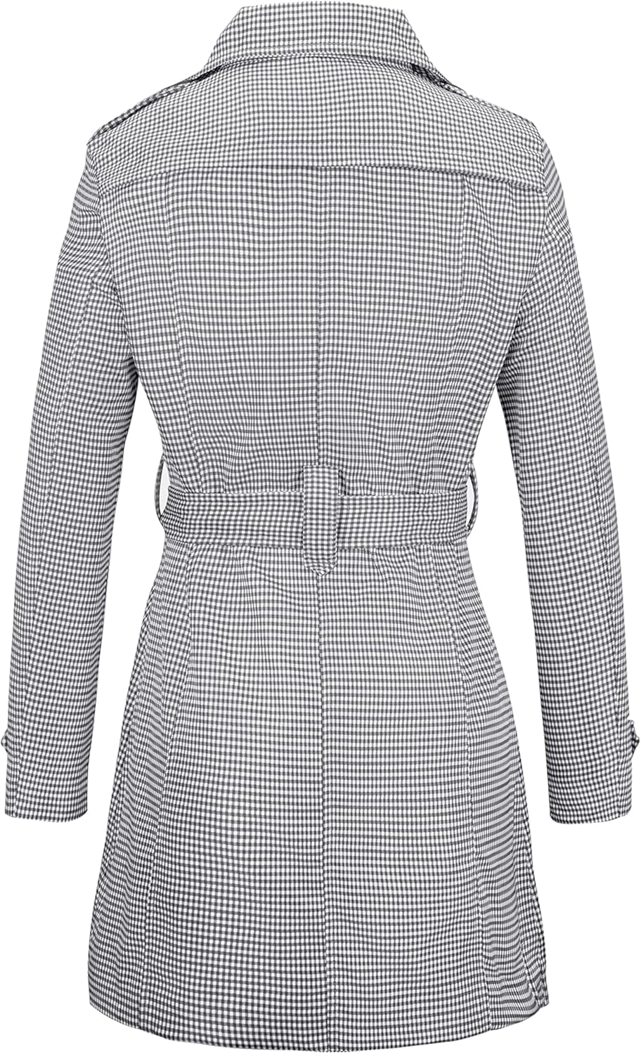Wantdo Cappotto Donna Primaverile Leggero Classico Trench Doppiopetto Lungo Parka Impermeabile Antivento Trenchoat con Cintura