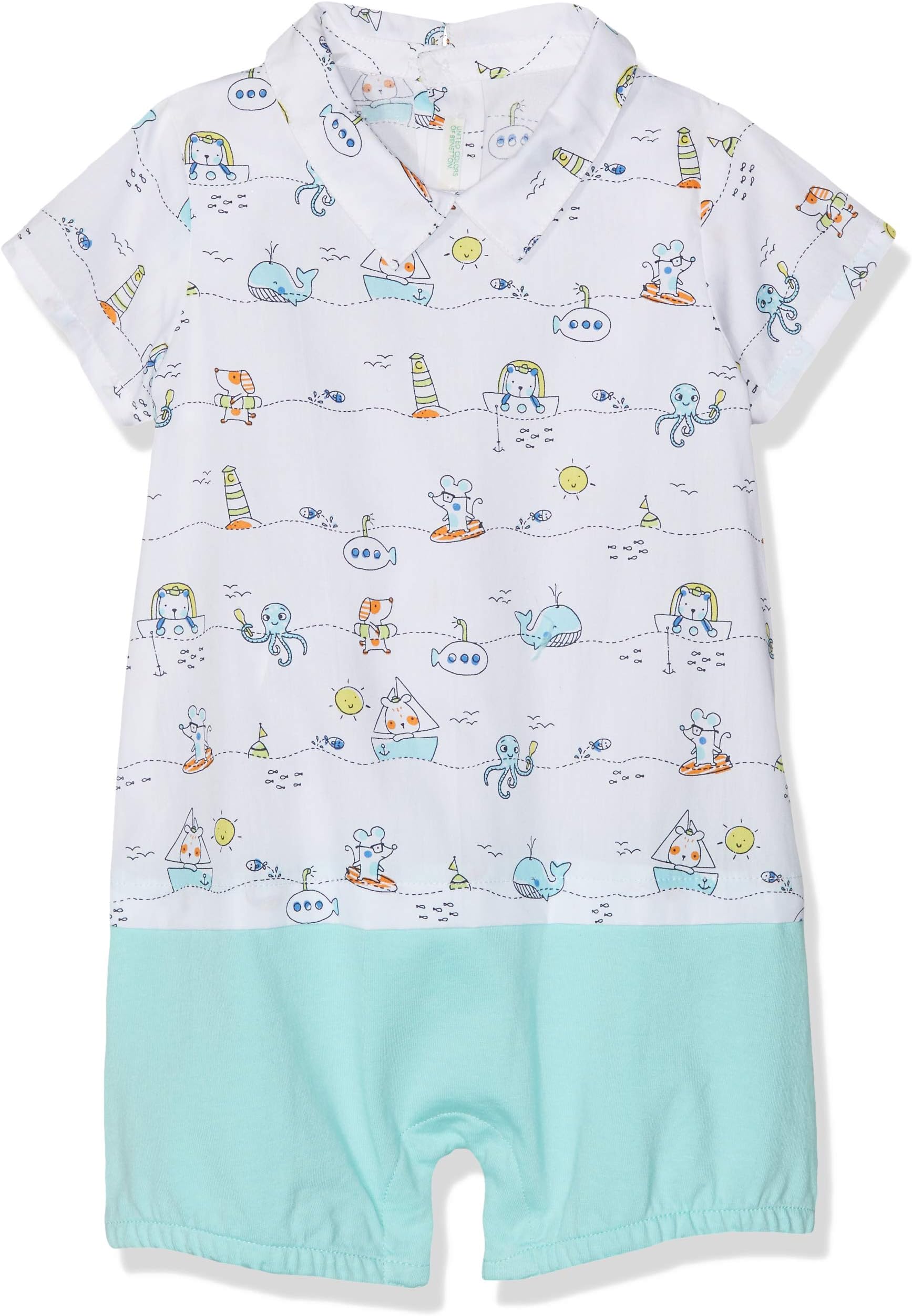 United Colors of Benetton Baby Boys' Overall Romper