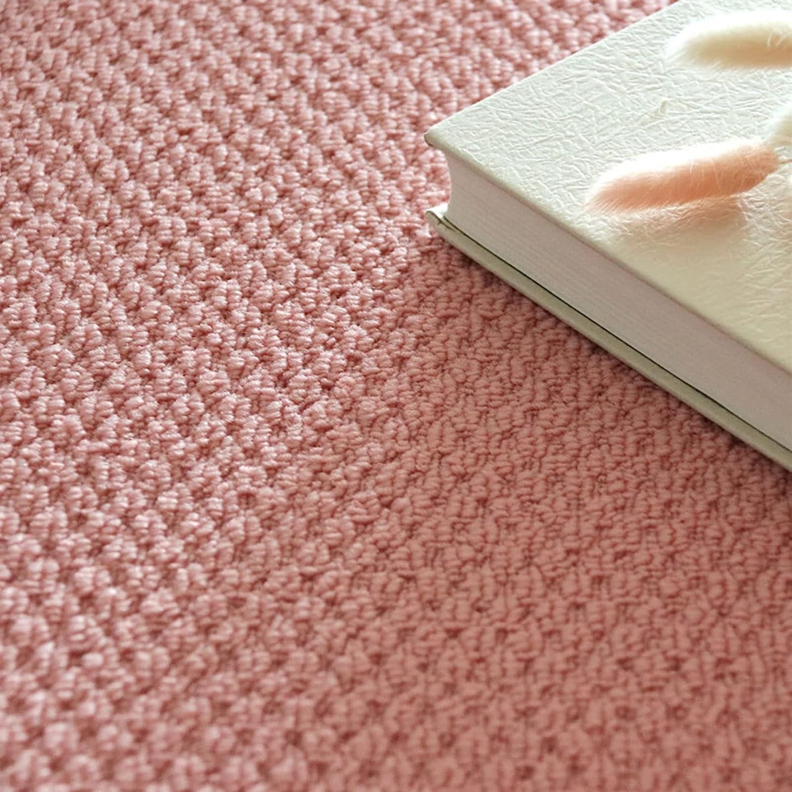 Cxvhsertwr Pink Carpet Squares, Carpet Tiles Multi-Purpose Self-Priming Self Adhesive Tile(Pink)
