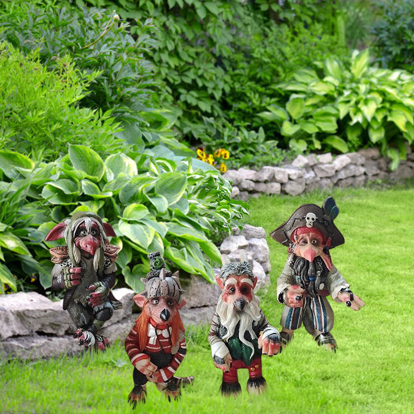 Harz-Kletter-Zwerge Gartenfiguren – Wetterfeste Mikro-Landschafts-Deko Für Draußen, Handgefertigt & Detailreich