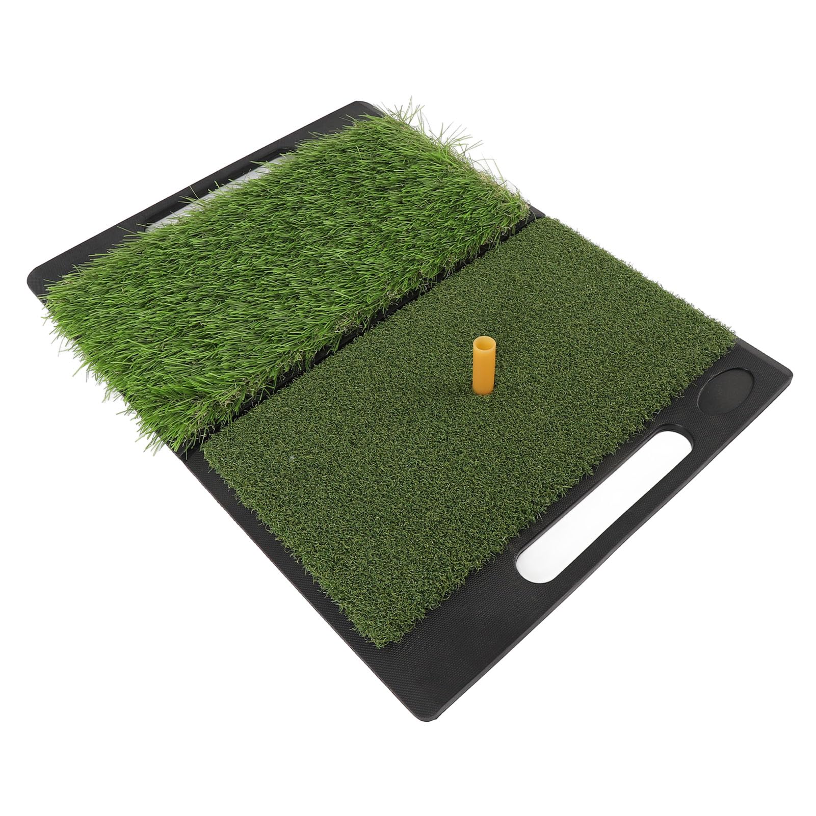 Hitting Grass 2 in 1 PP Turf Swing Practice Mat, Non Slip Rubber Backing Light Weight Foldable for Indoor and Outdoor Use