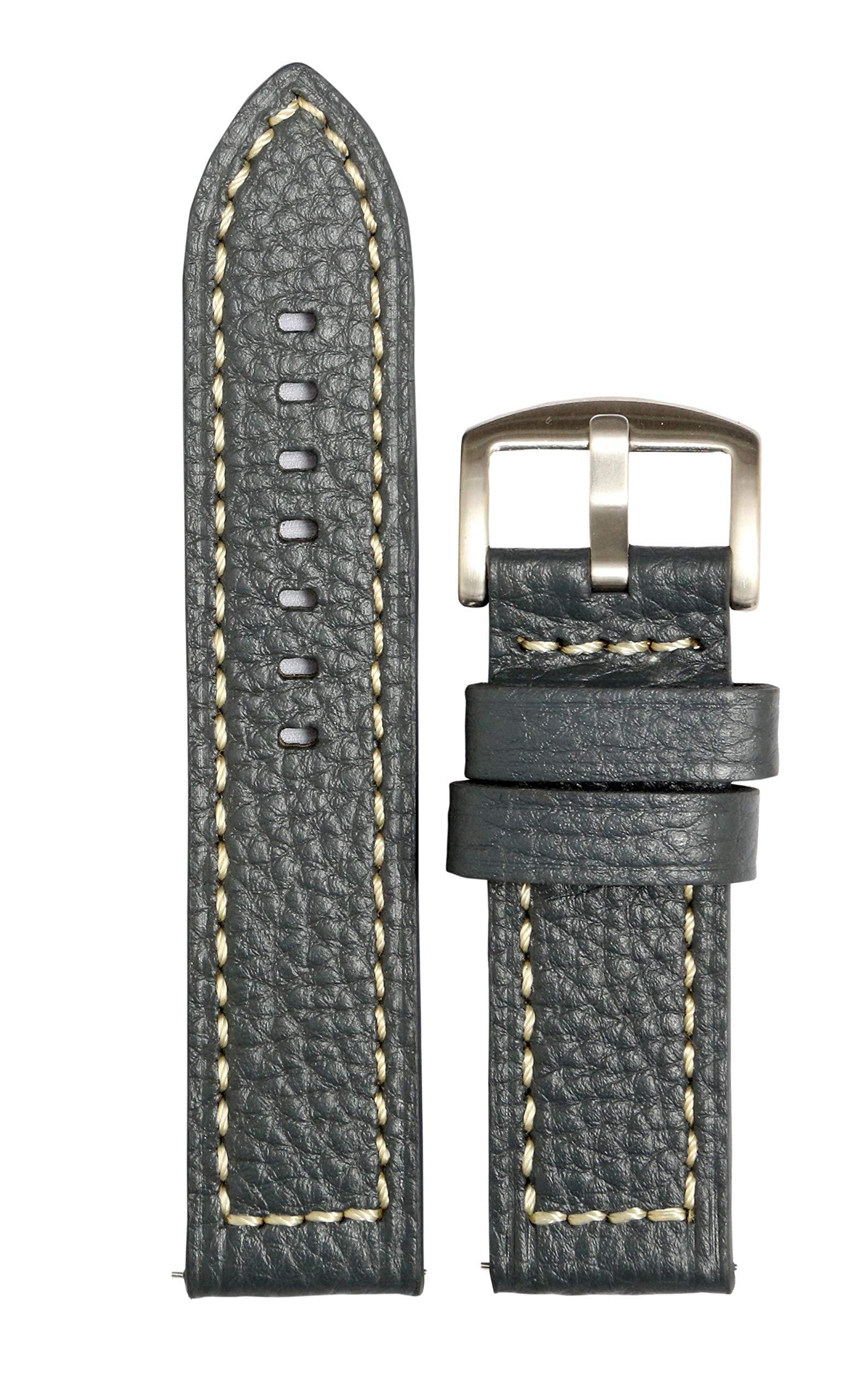 EXOR Retro Style Blue colour leather watch straps with Cutt Edge Finish of 24 MM Watch leather Strap/band for men and women (B08FZN792J) Amazon Price History, Amazon Price Tracker