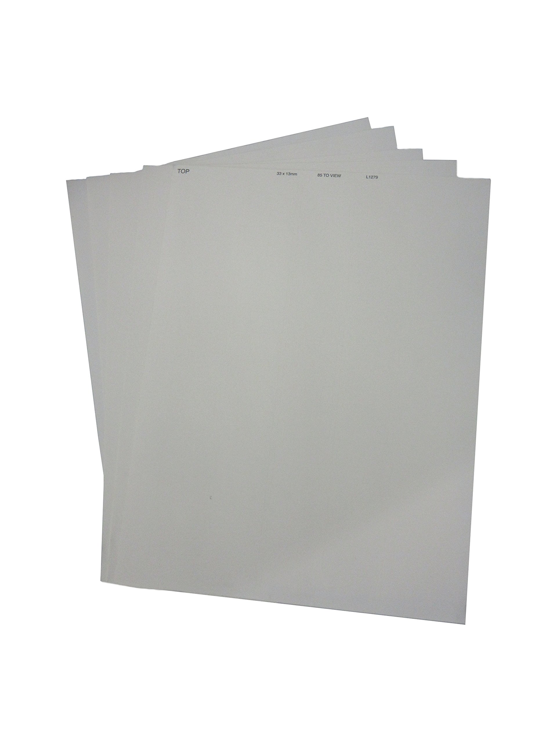 Argos L1279 White Polyester Micryo Laser Printer Strip Cryogenic Labels for 1.5-2.0mL Microcentrifuge Tubes, 33mm Length x 13mm Width (Pack of 1700)