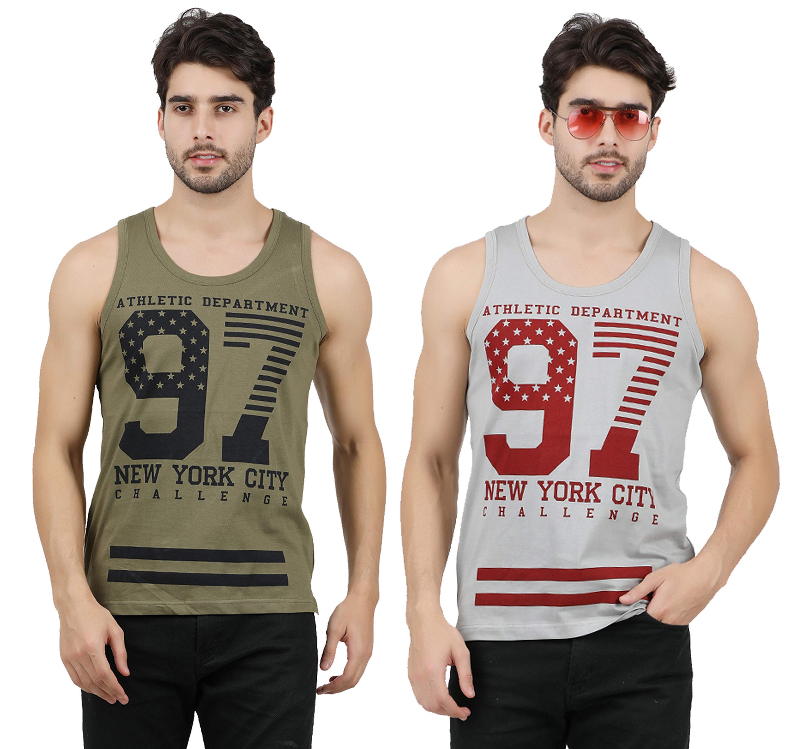Men's Cotton Regular Fit Printed Vest New York City-image-40