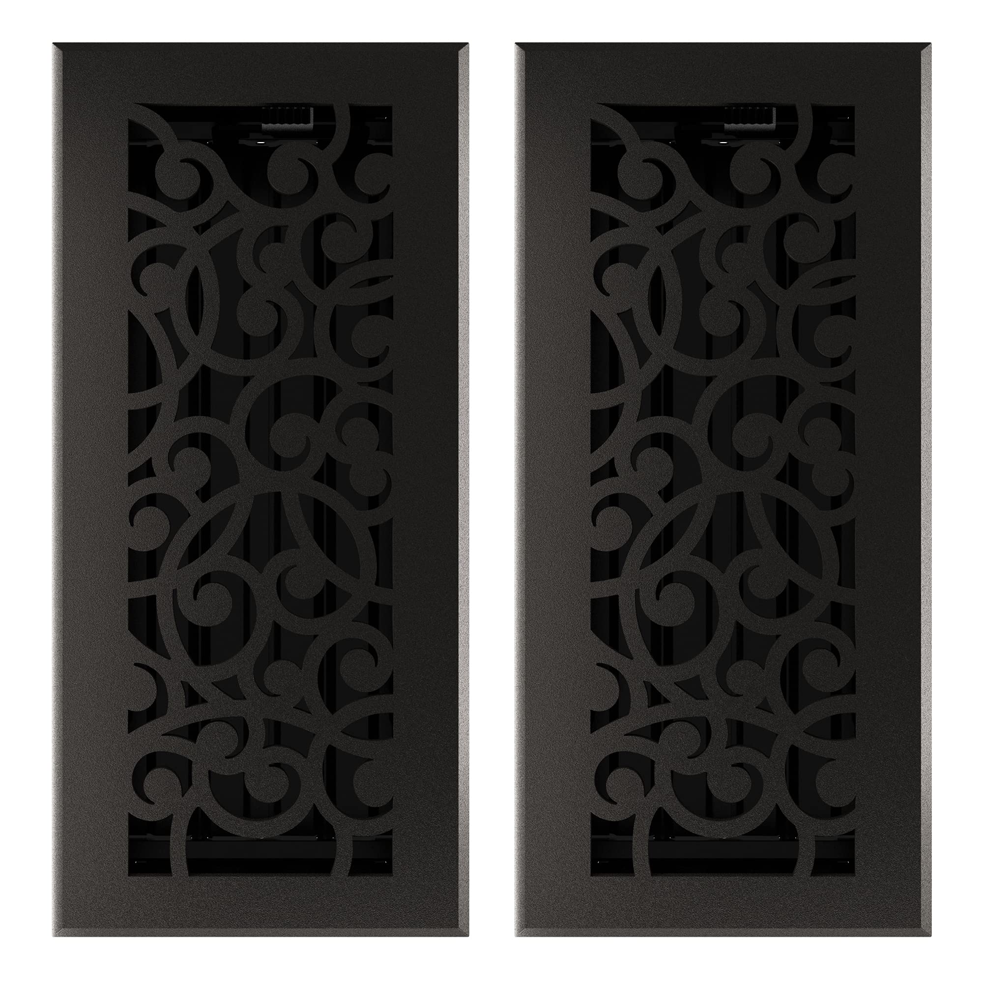 Registre fonte Imperial RG3374 lot de 2 volets aération noir 10 x 25 cm