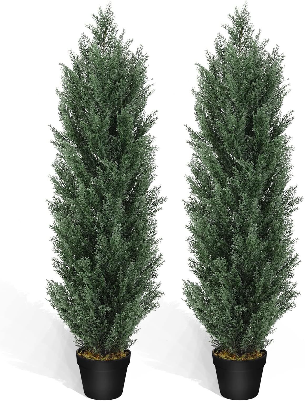 THE BLOOM TIMES 5ft Topiary Trees Artificial Outdoors 2