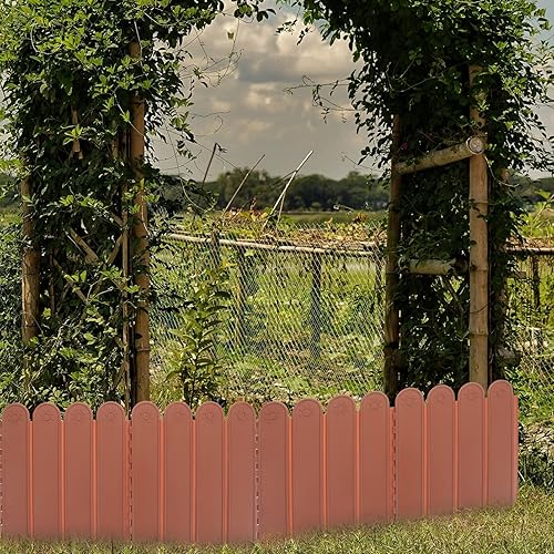 Miniatura 2 de GANAZONO Decoración al aire libre, jardín, paisaje, borde, borde de cama de flores, borde de plástico para bricolaje, borde de césped para jardín,