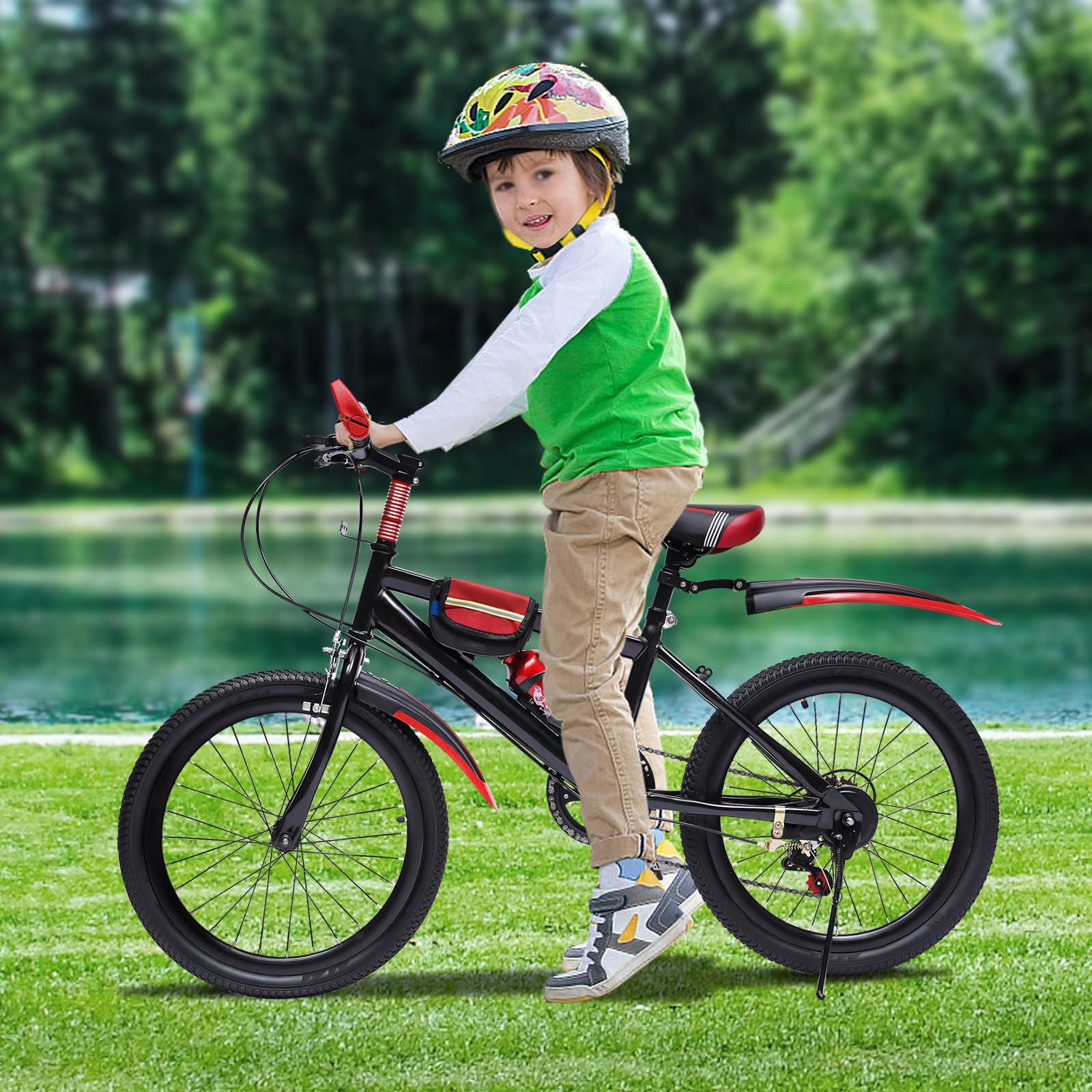 VTT de haute qualité, vélo pour adolescent, VTT en aluminium, équipé de 7 vitesses, freins à disque, fourche avant à suspension