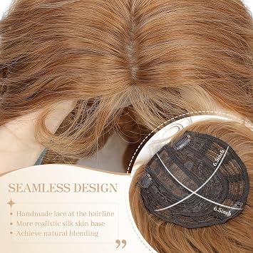 26inch Curly Hair Topper Wiglets for Women Instant Volume & Quick Hairstyle