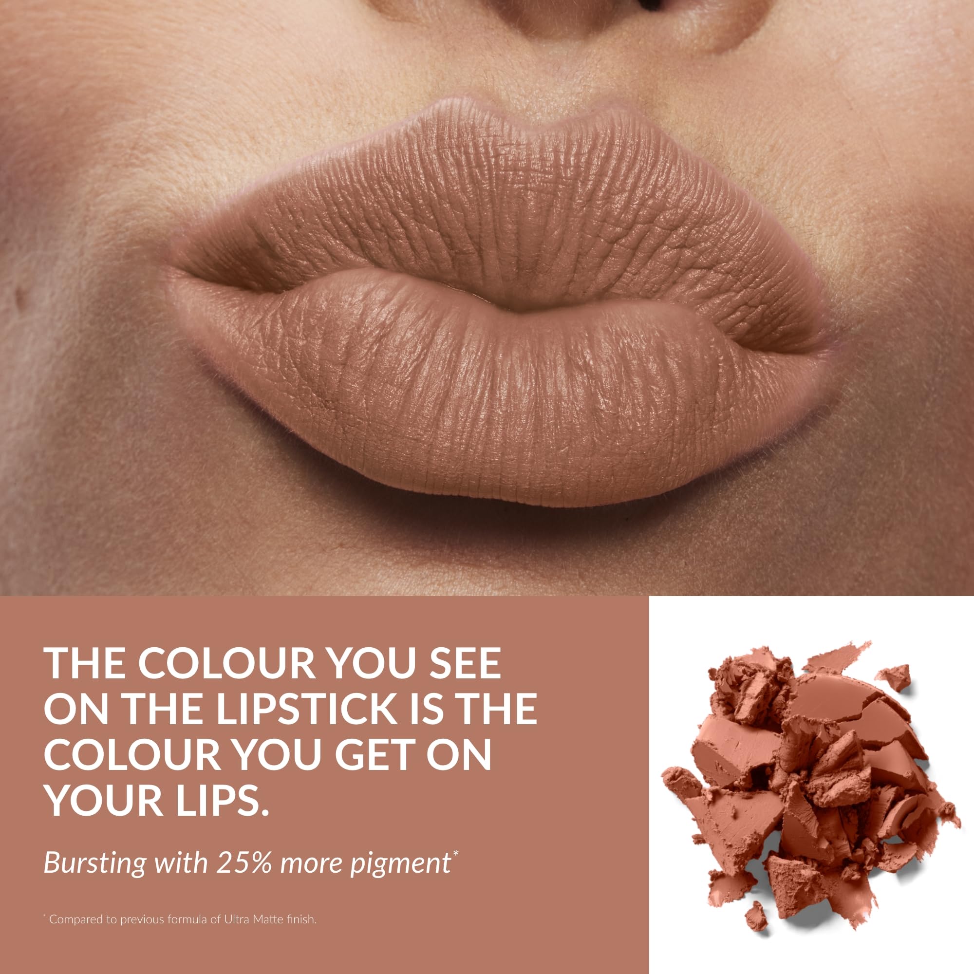 Avon Ultra Matte Lipstick Peach Macaron with Vitamin E, Avocado Oil and Sesame Oil for Comfortable Coverage that Won't Cake - Image 3