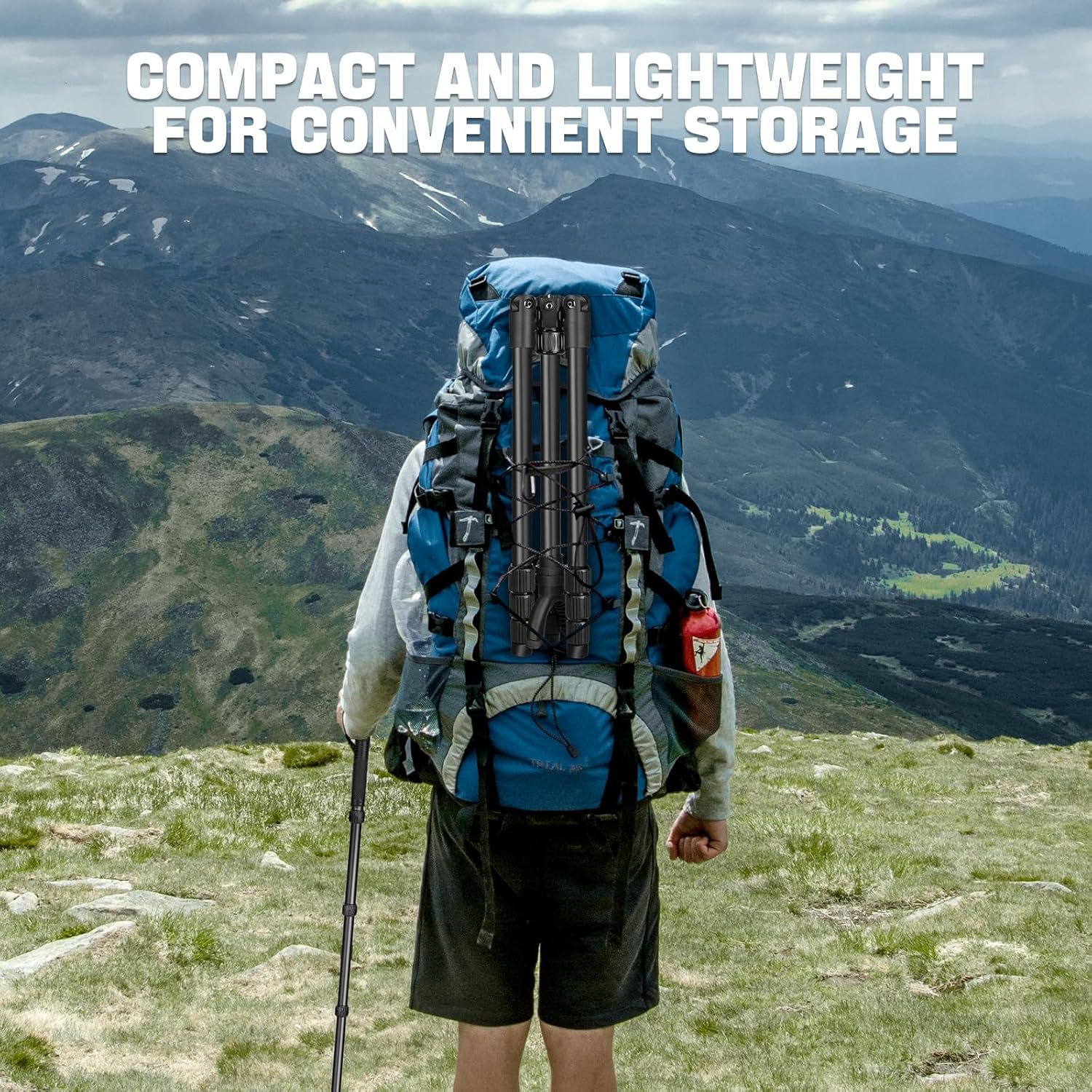 TONYBOO TA-194 Shooting Tripod with 360° Rotate V Yoke,Lightweight Aluminum Heavy Duty Construction Portable Rifle Tripod Shooting Stand Shooting Stick for Hunting Shooting and Outdoors