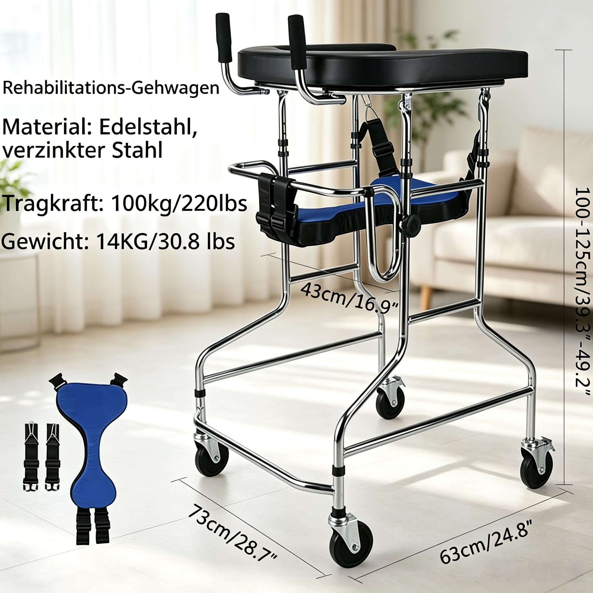 Walking Mobility Aid chodzik, 150-180 cm chodzik, B