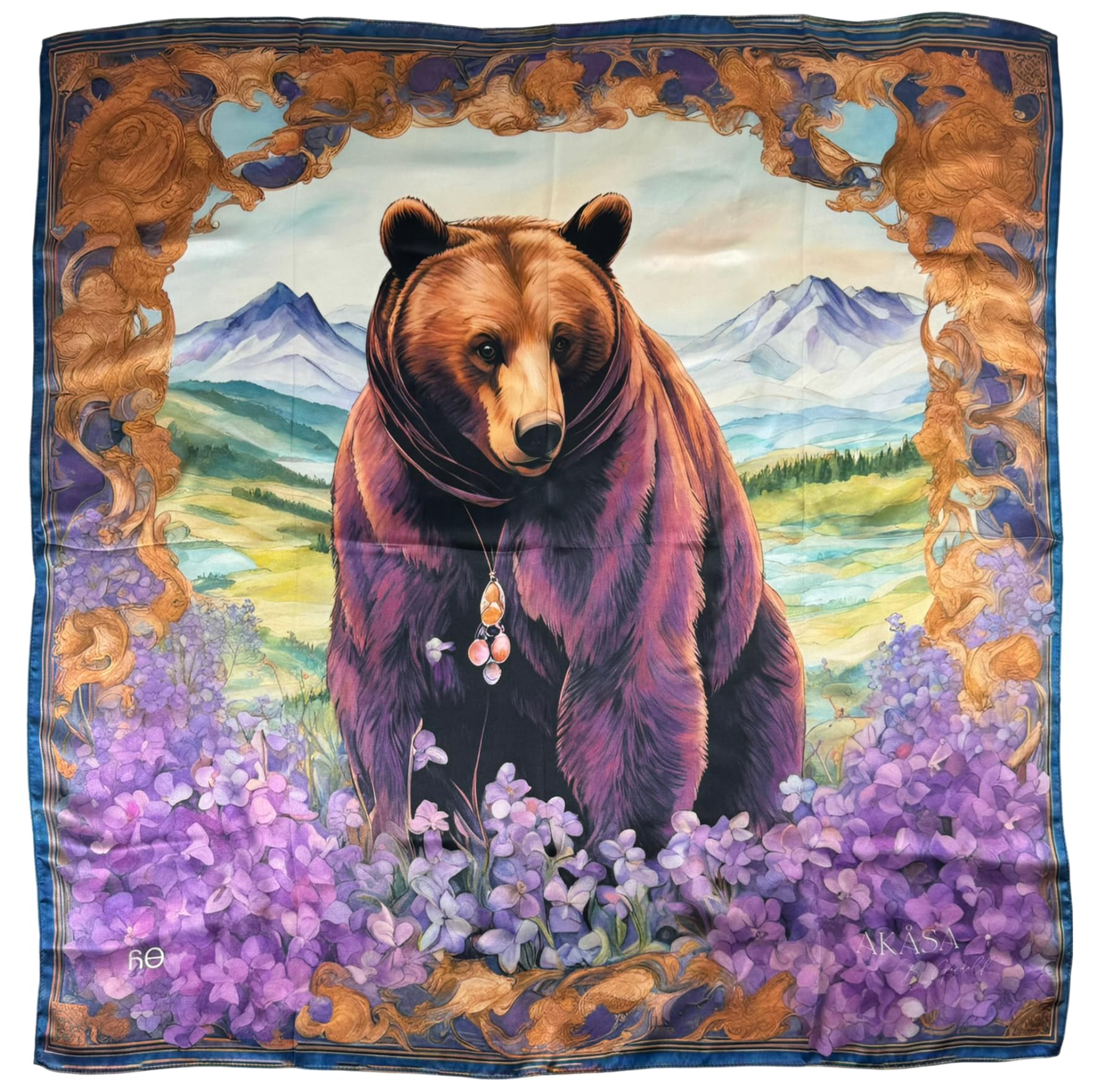 Carré de soie astrologie amérindienne cadeau idéal - 8