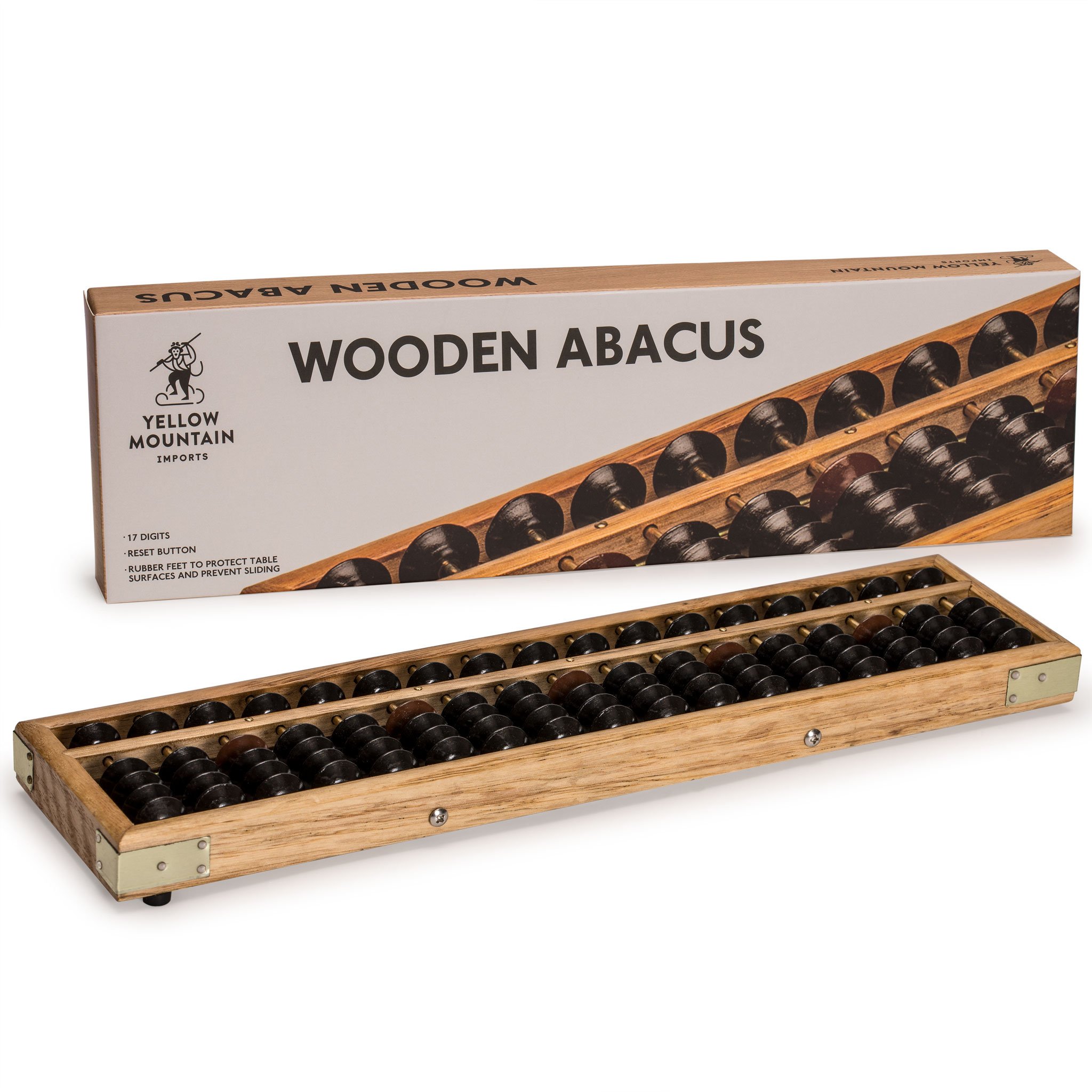 Yellow Mountain Imports Vintage Style Wooden Abacus 13 9 Inches 